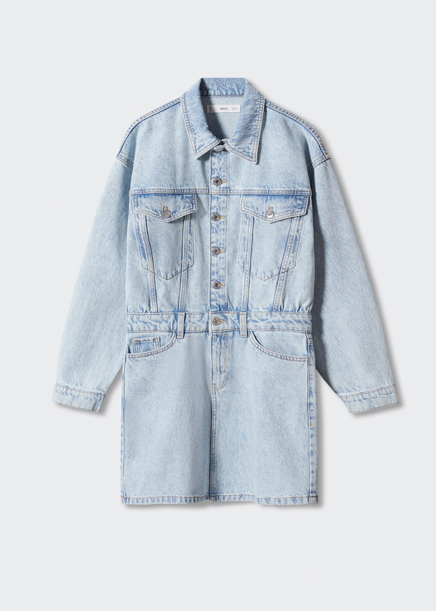 Denim dress with pockets - Article without model