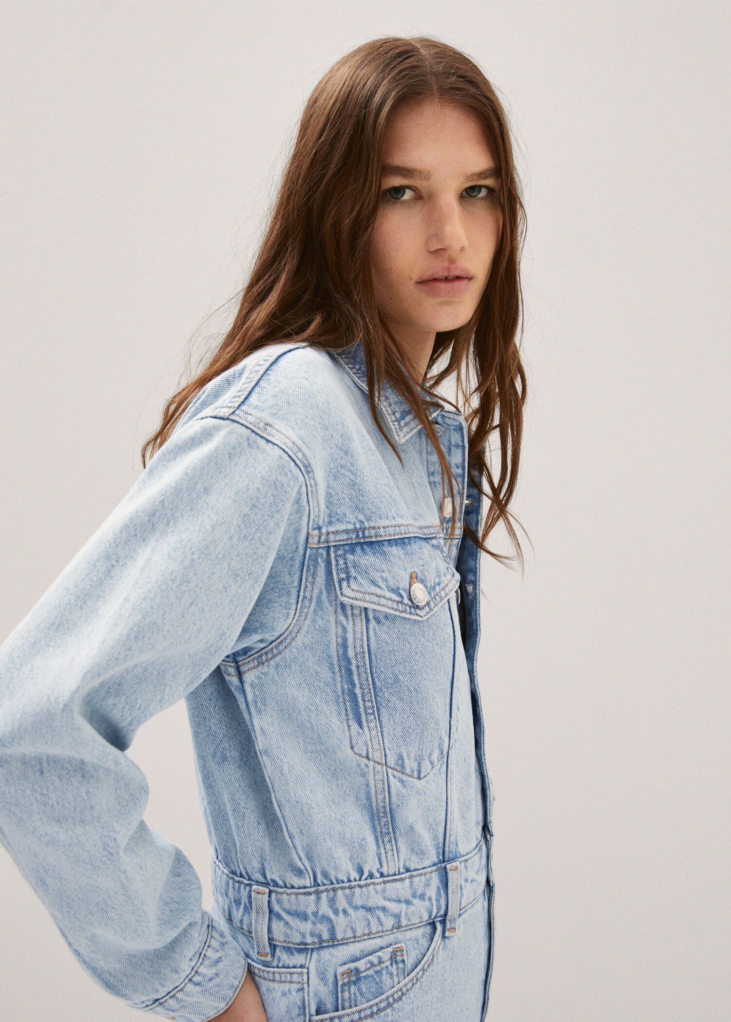 Denim dress with pockets - Details of the article 2