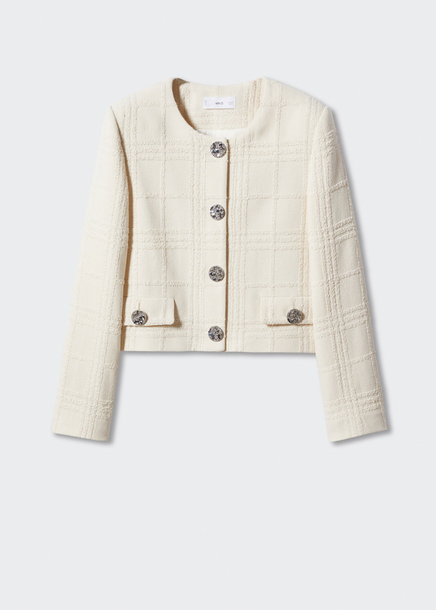 Checked texture jacket - Article without model