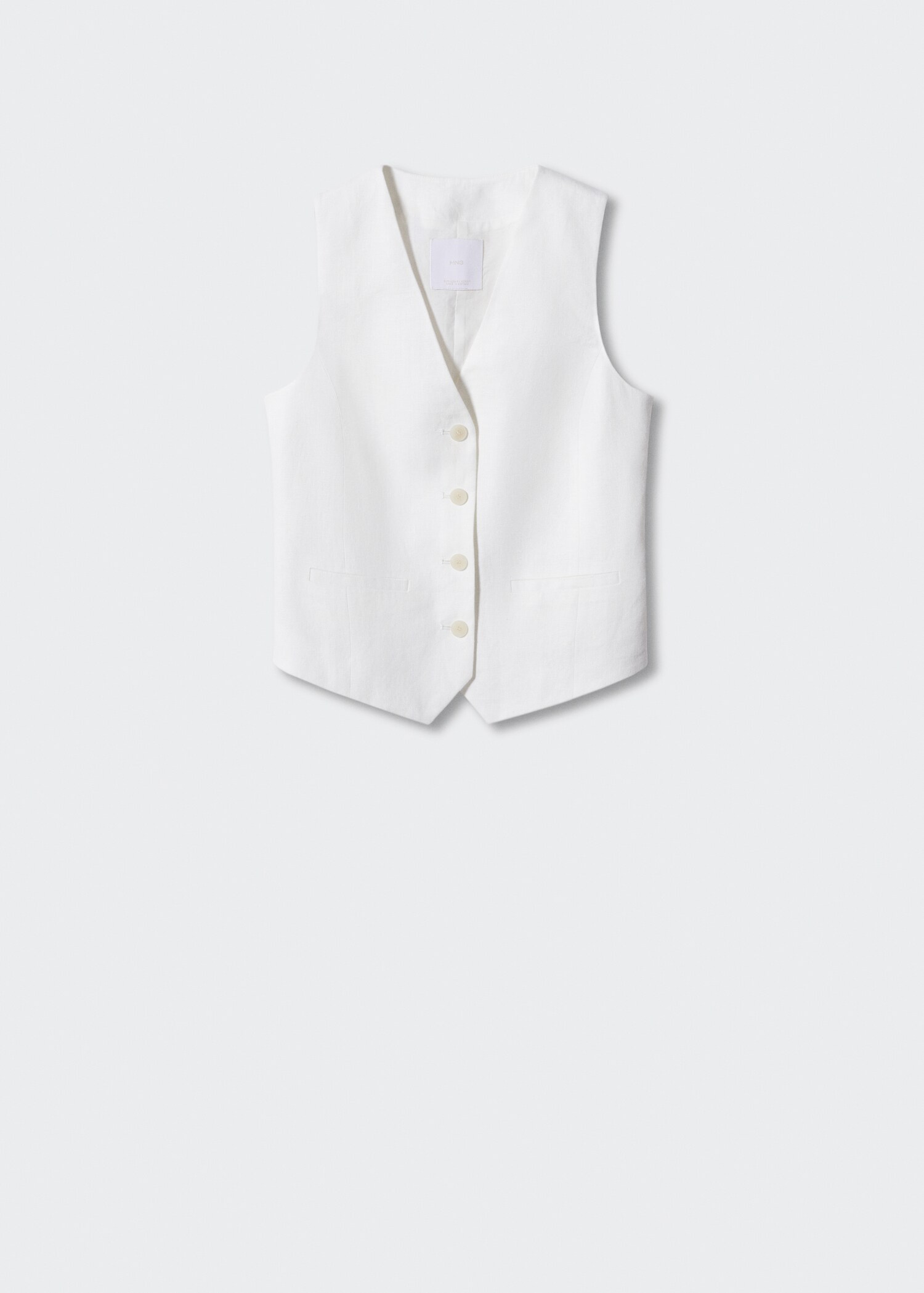 100% linnen gilet - Artikel zonder model