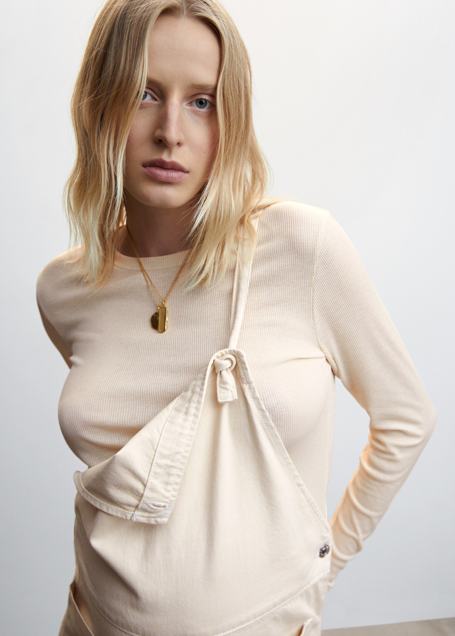 Maternity denim dungarees - Details of the article 1