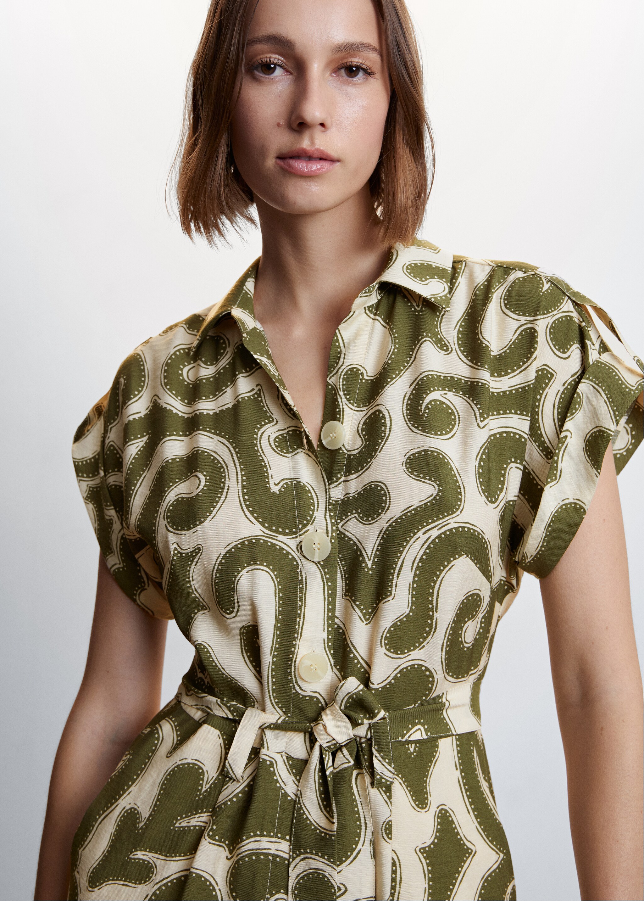 Long printed jumpsuit - Details of the article 1