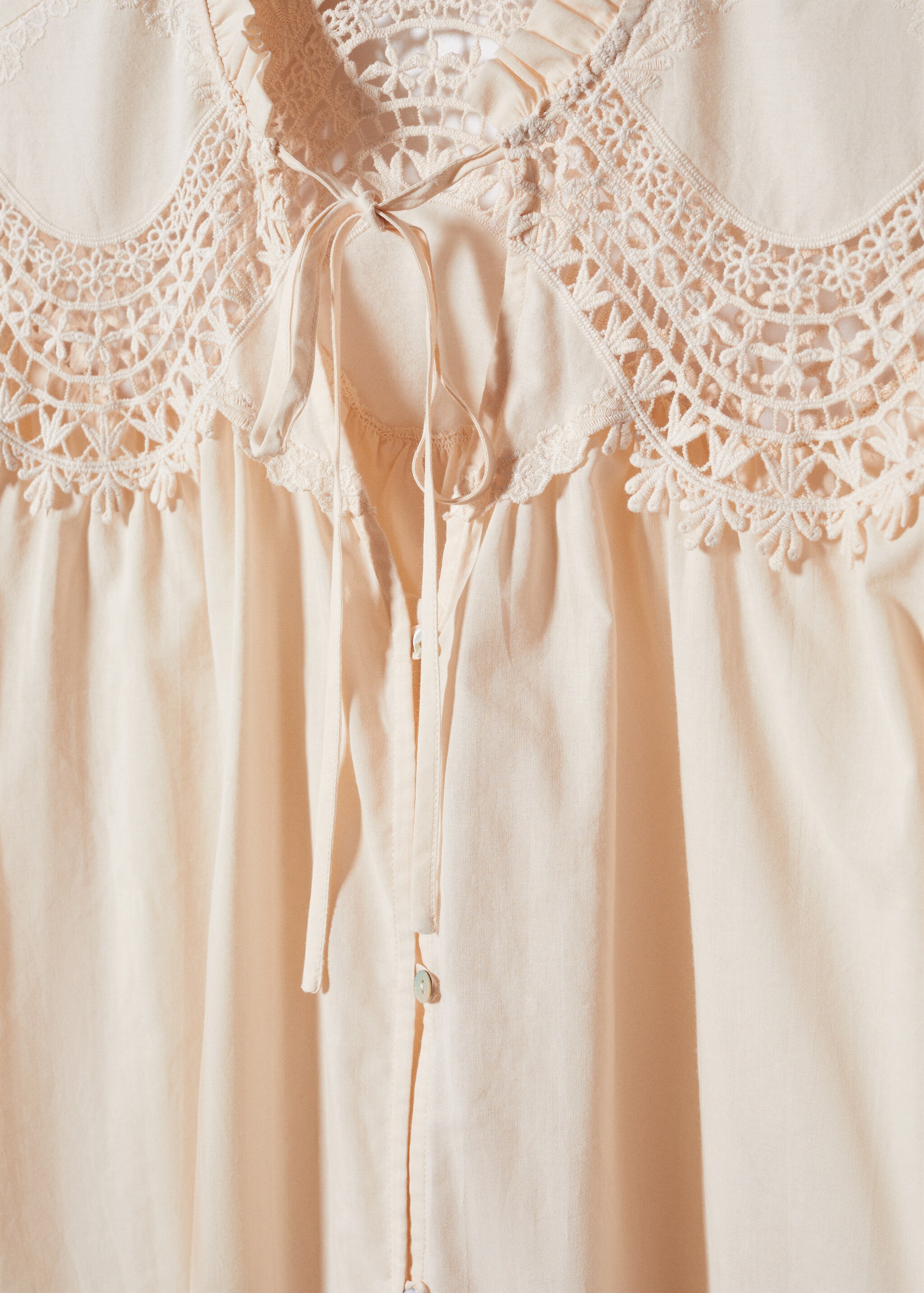 Embroidered cord blouse - Details of the article 8