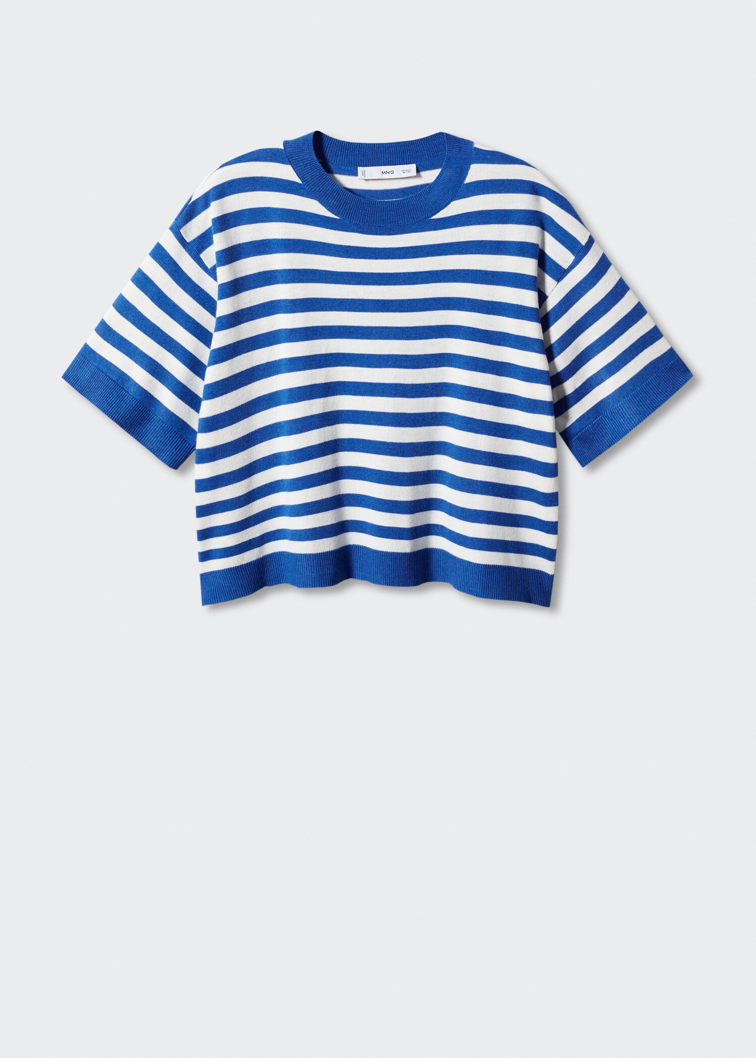 Striped short-sleeved t-shirt - Article without model