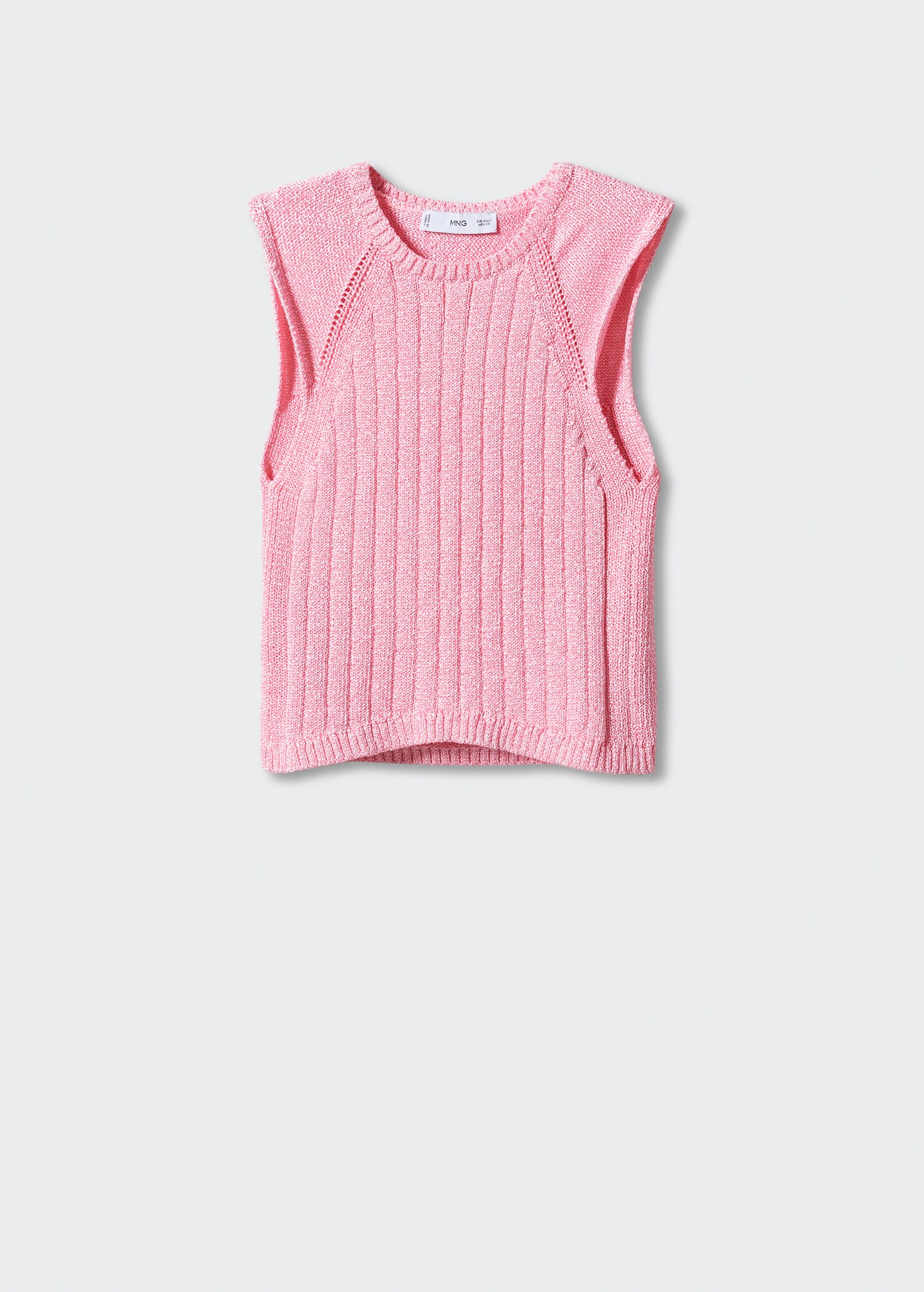 Ribbed knit top - Article without model