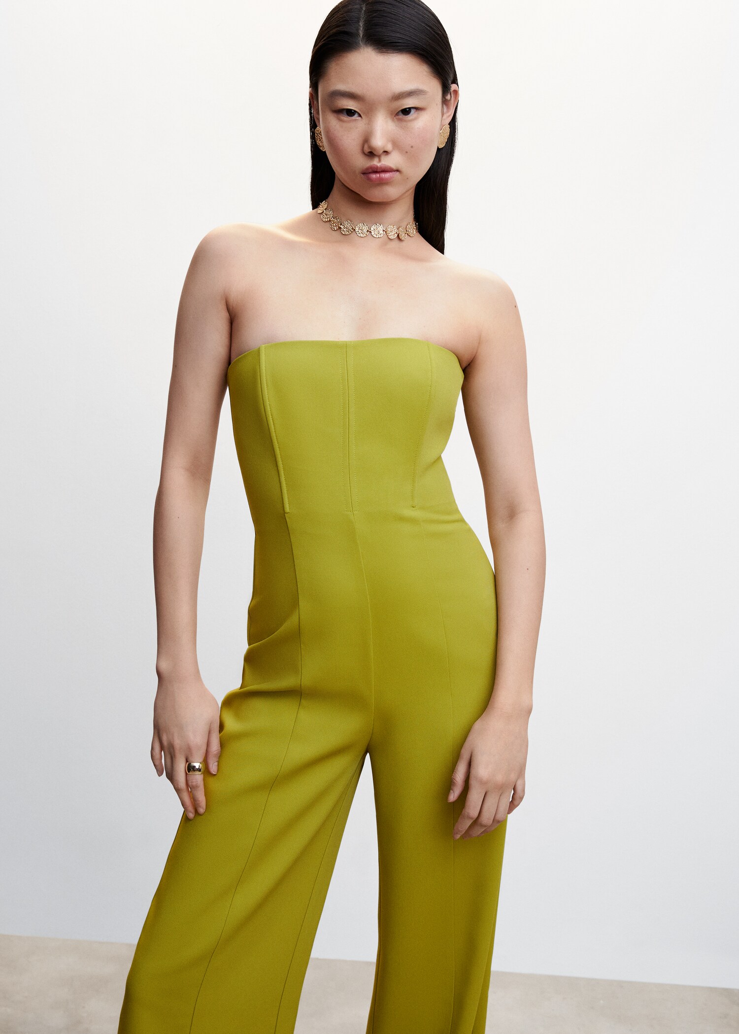 Strapless jumpsuit - Medium plane