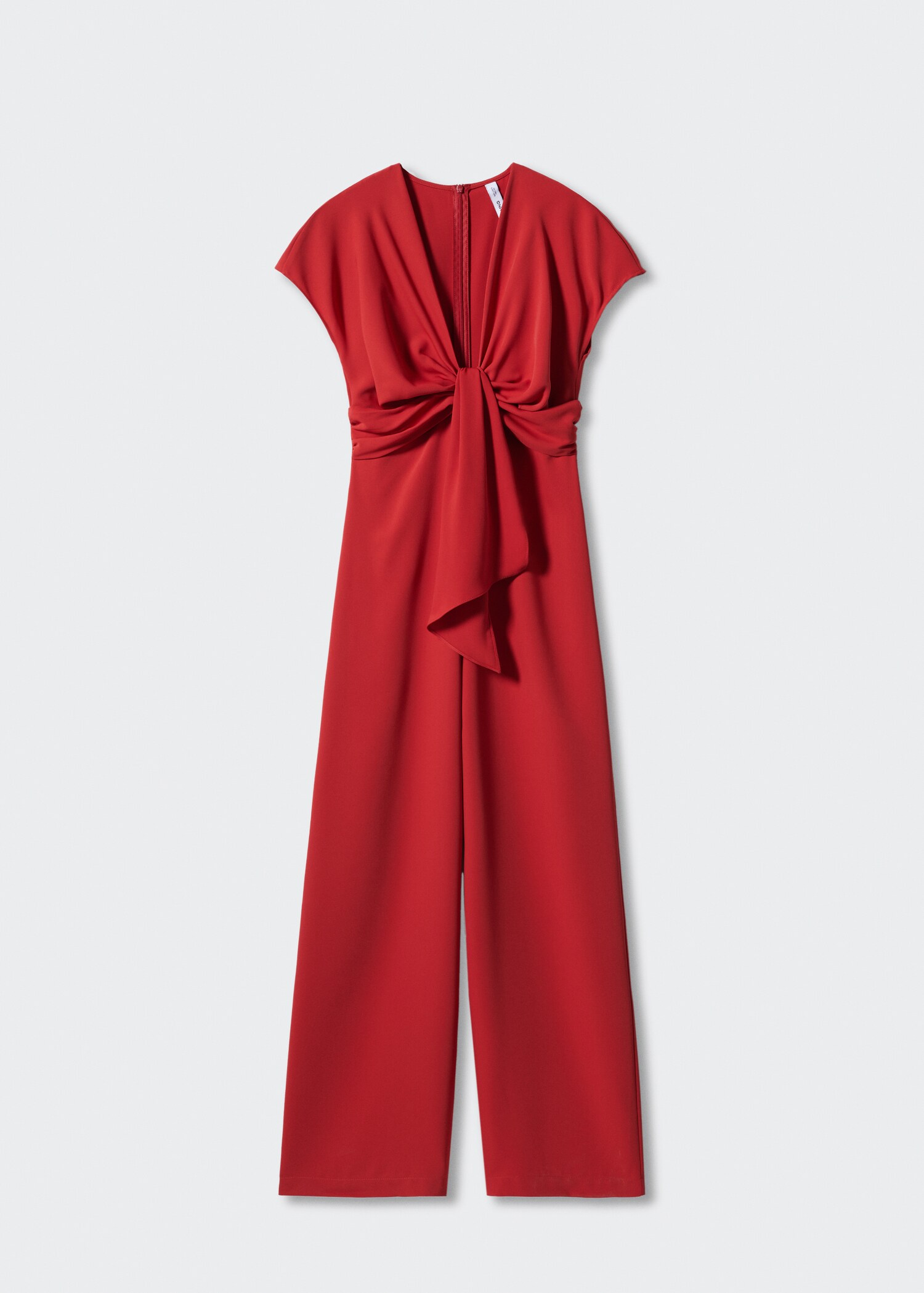 Short-sleeved jumpsuit with knot detail - Article without model