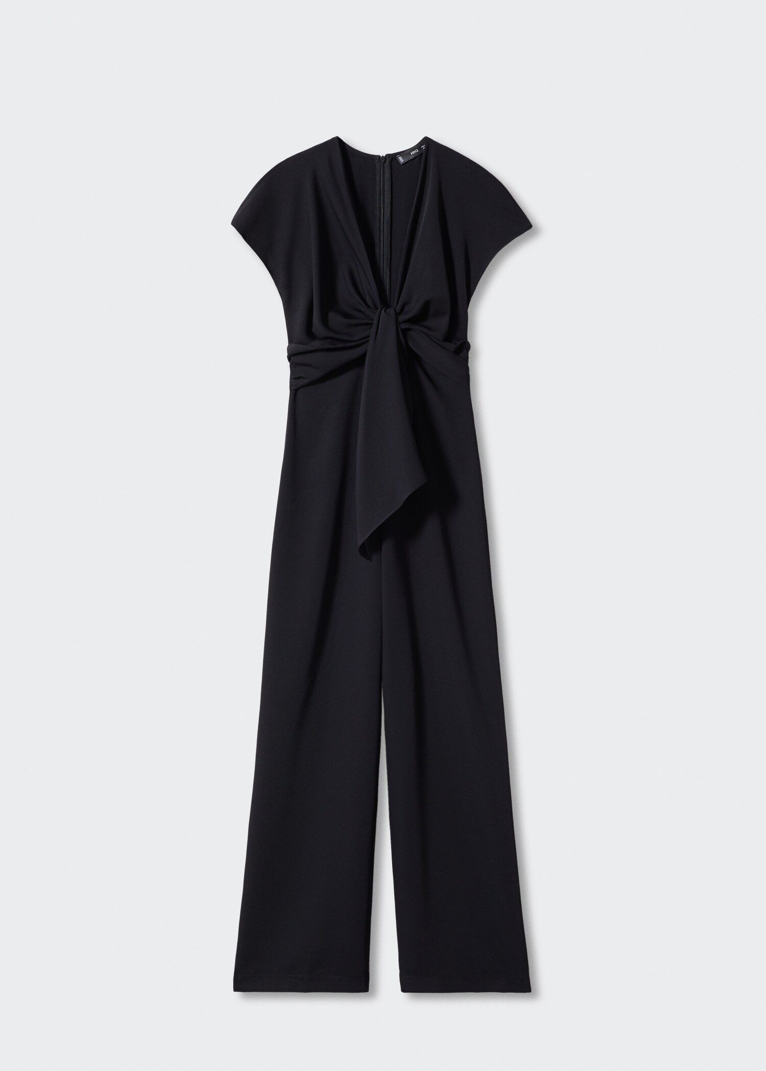 Kurzärmliger Jumpsuit mit Knotendetail - Artikel ohne Model