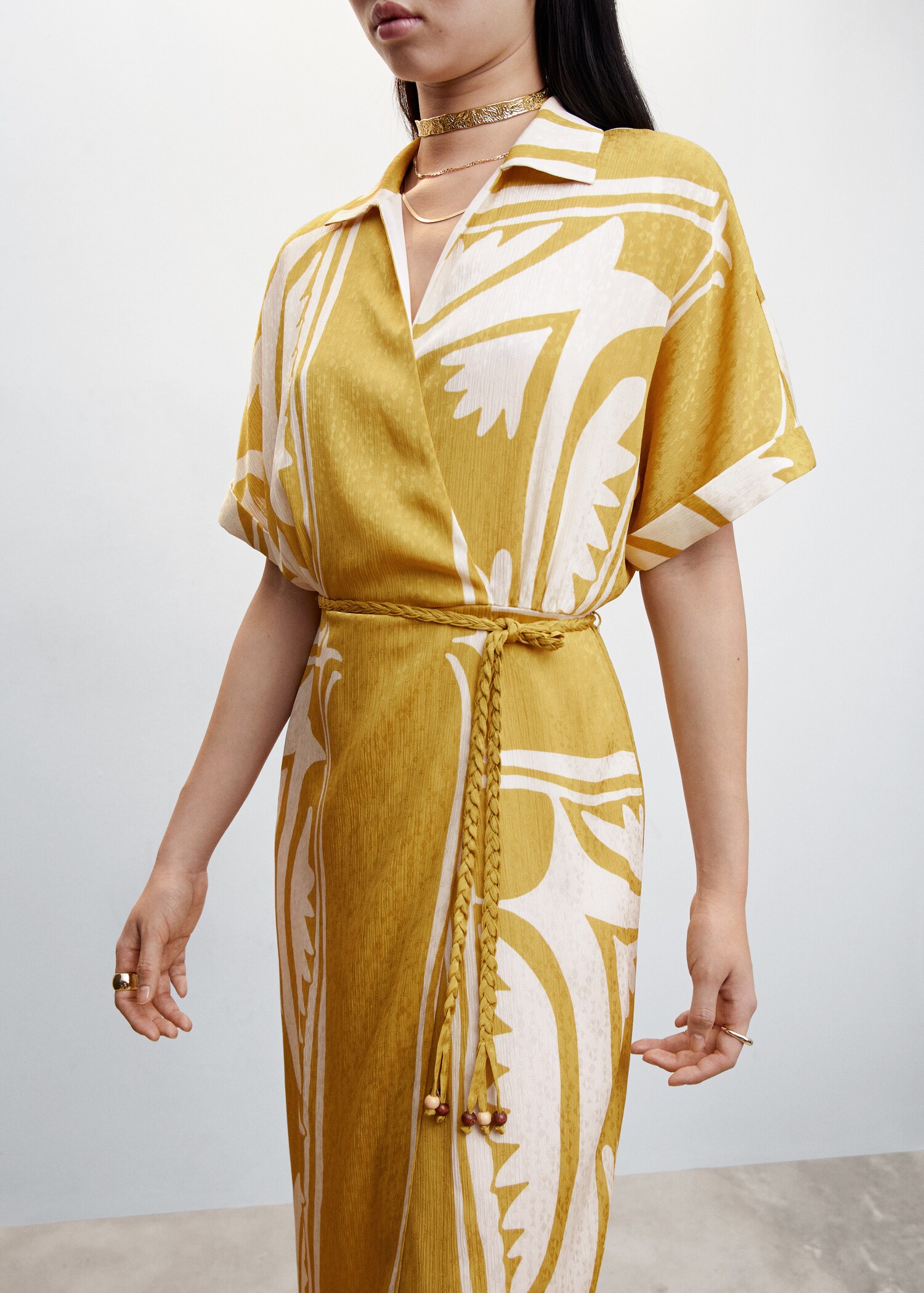 Printed shirt dress - Details of the article 6