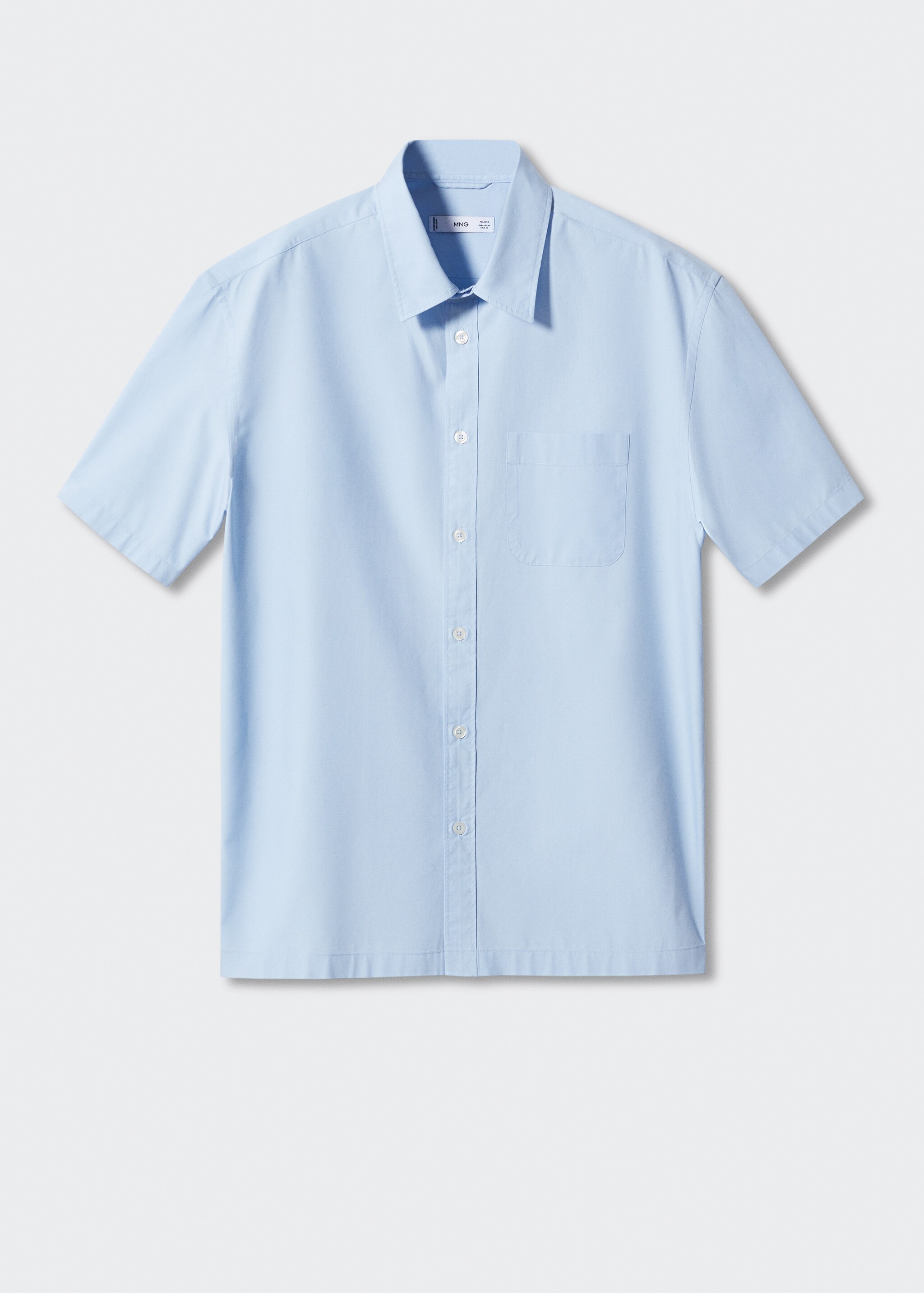 Regular-fit cotton short-sleeved shirt - Article without model