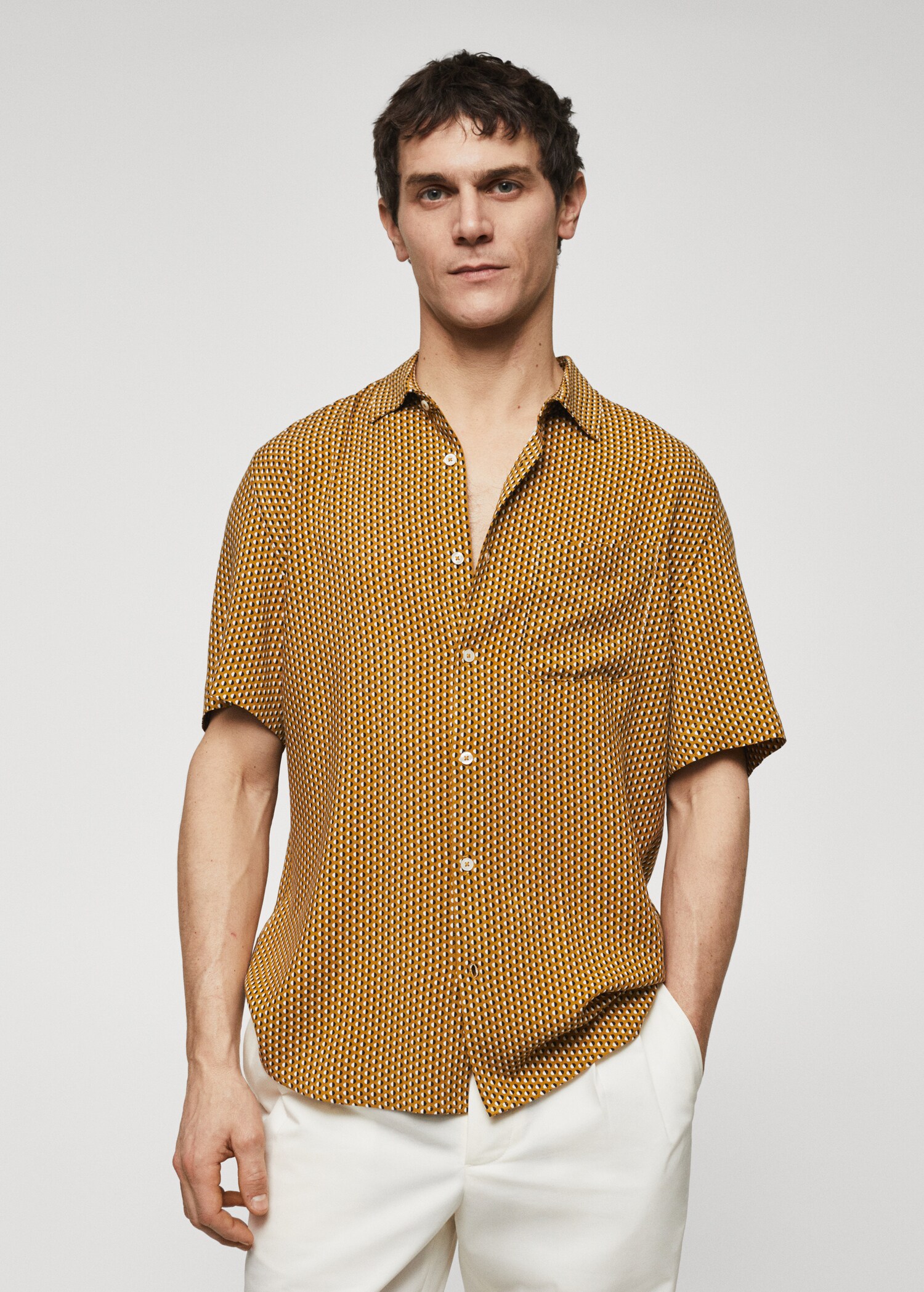 Printed flowy shirt - Medium plane