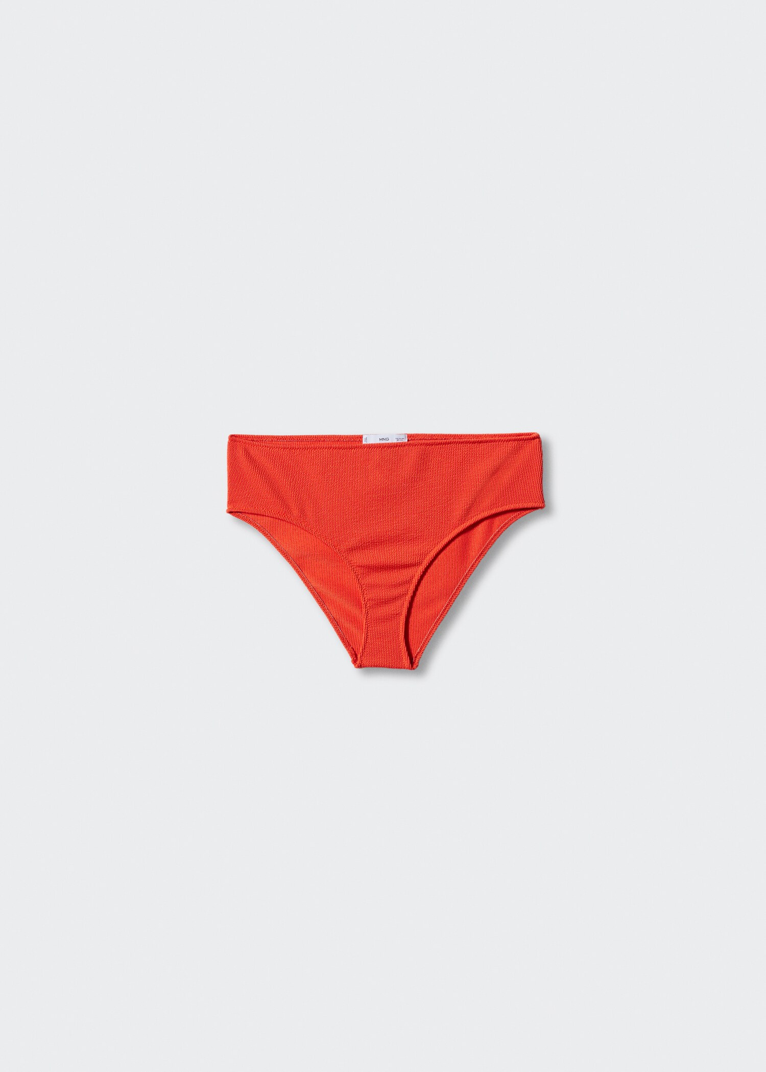 High-waist textured bikini bottoms - Article without model