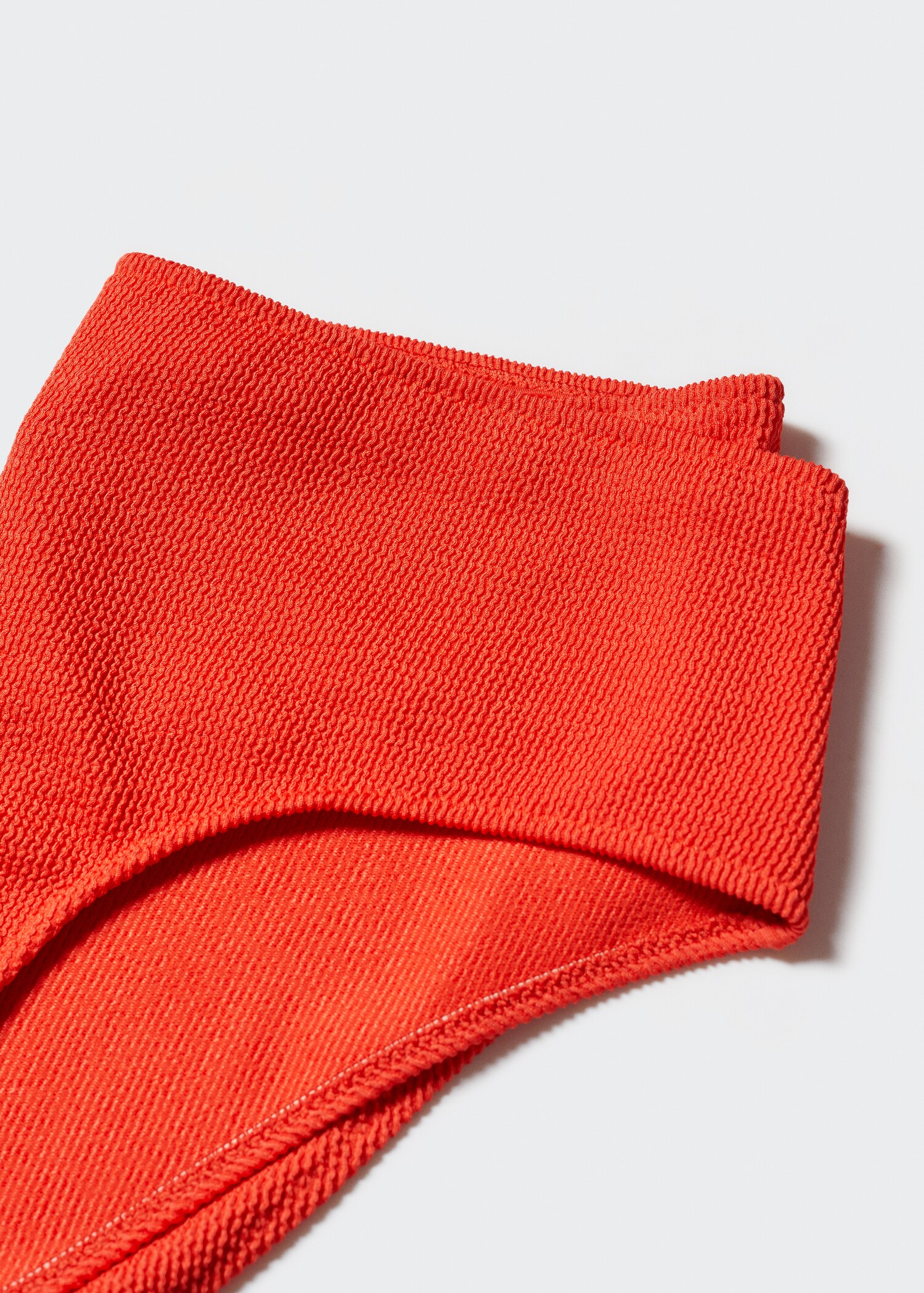 High-waist textured bikini bottoms - Details of the article 8