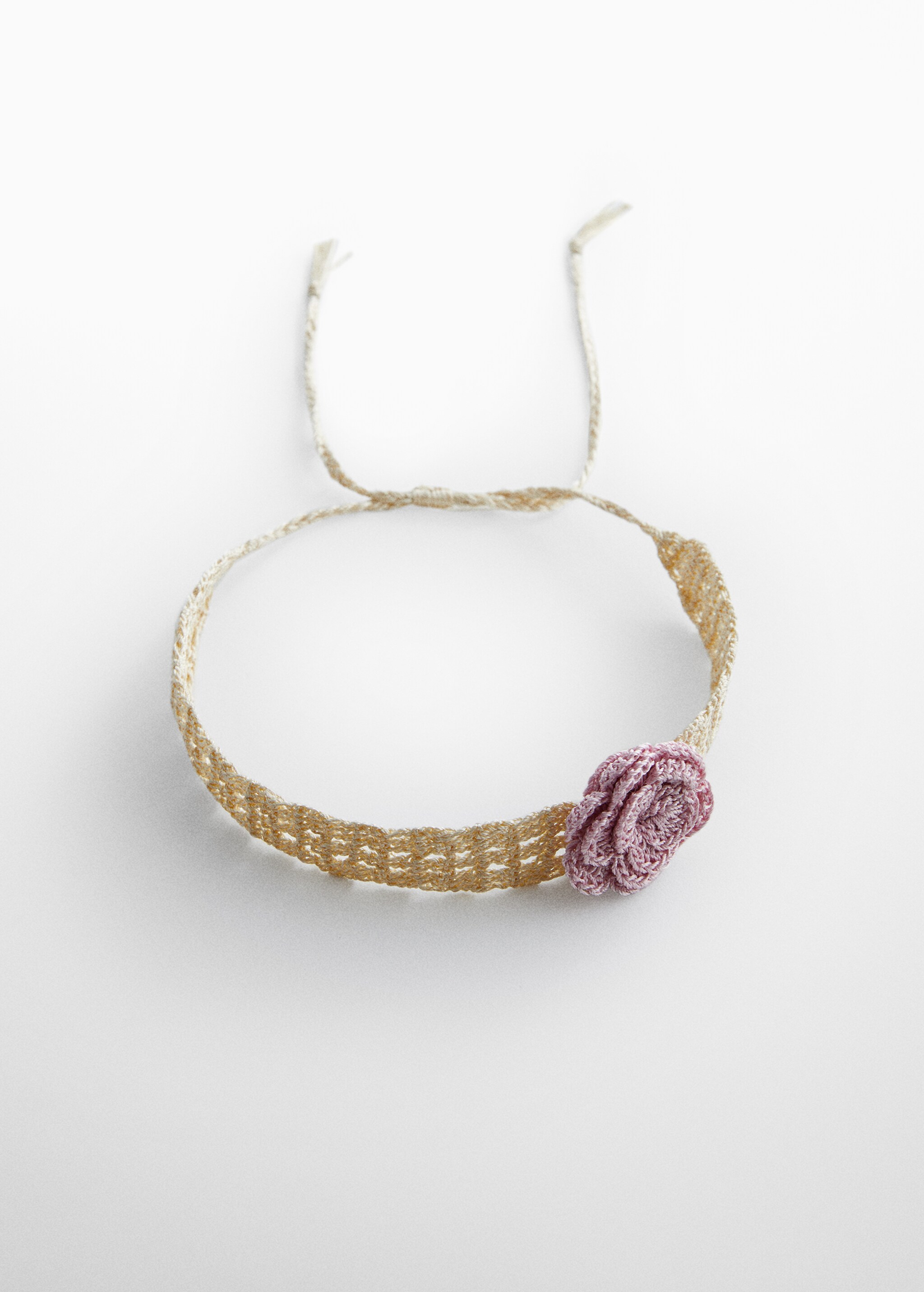 Crochet flower necklace - Article without model