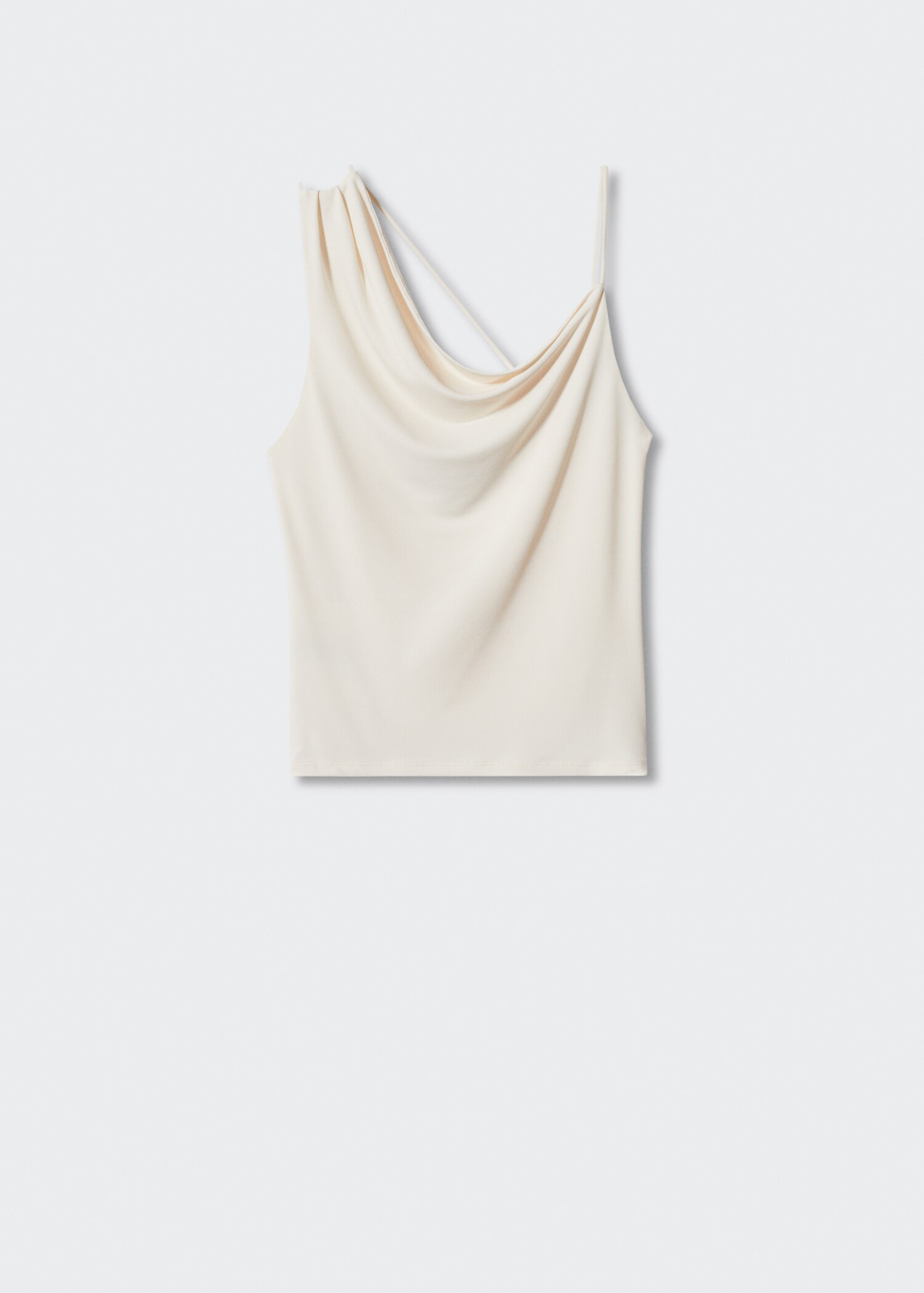 Asymmetrical top with draped neckline - Article without model