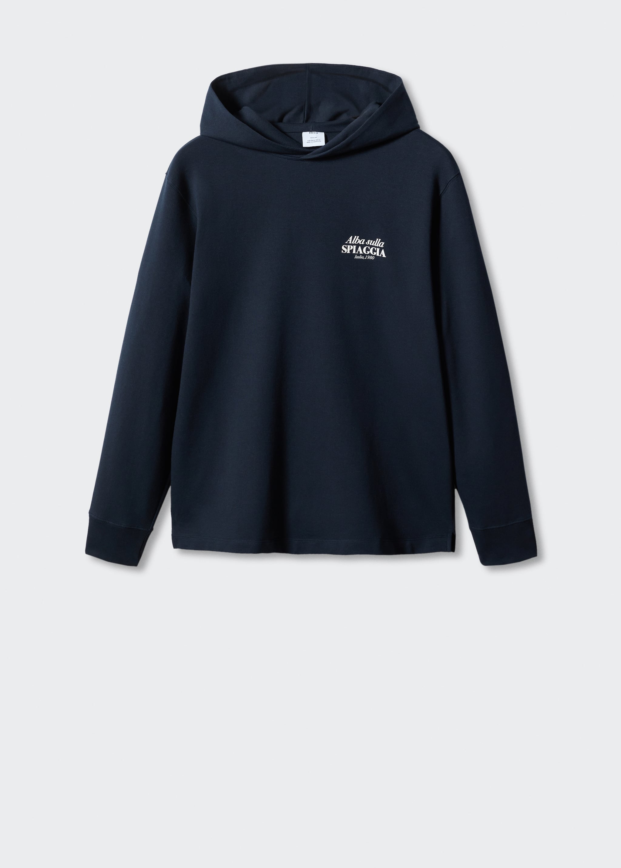 Hooded sweatshirt with text - Article without model