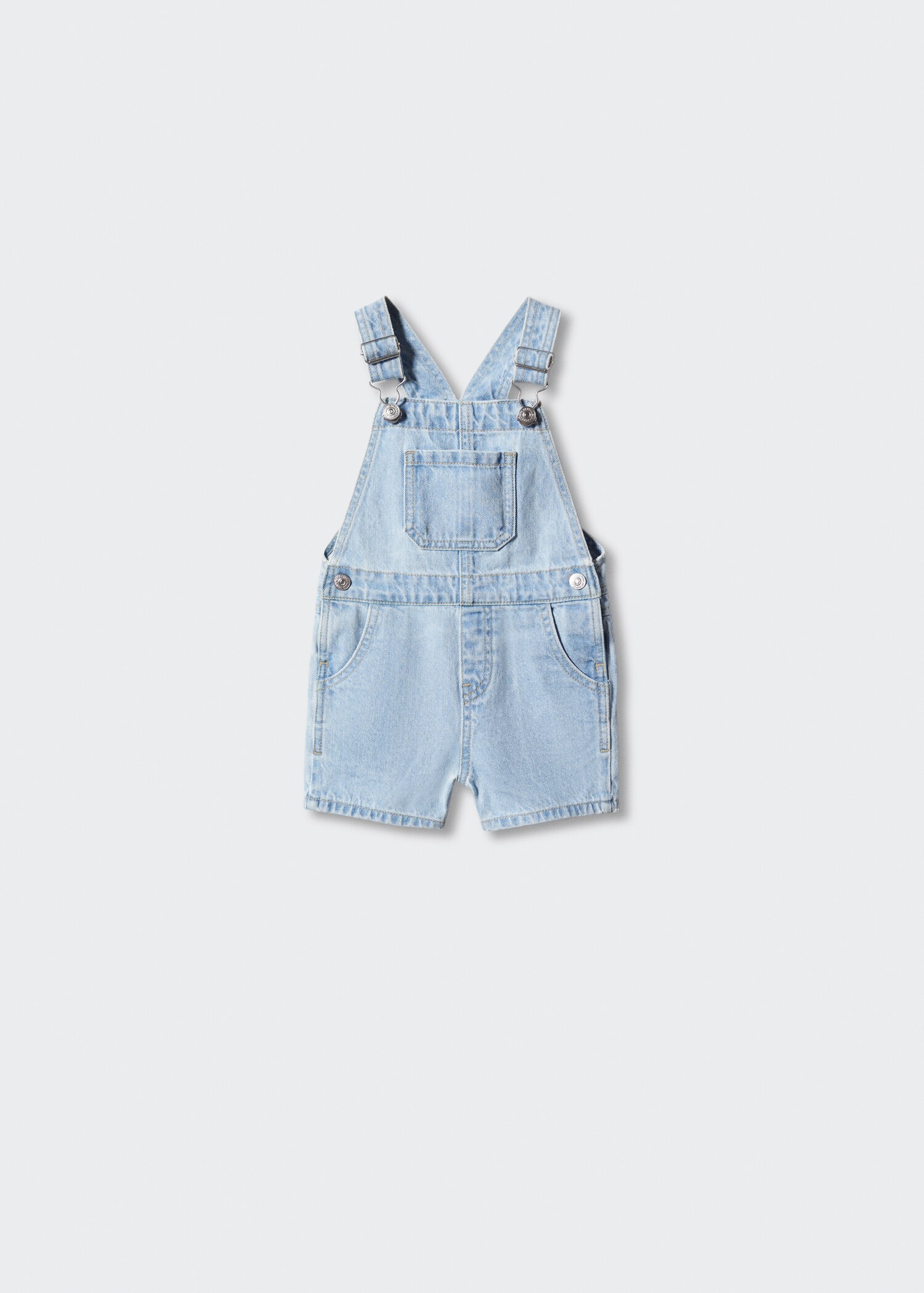 Short denim dungarees - Article without model