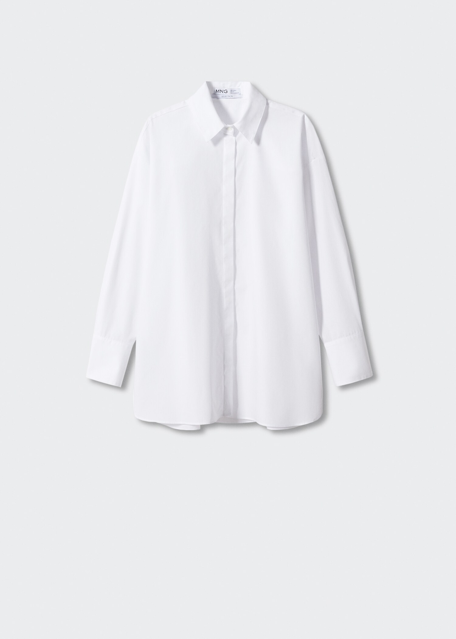 Oversize cotton shirt - Article without model