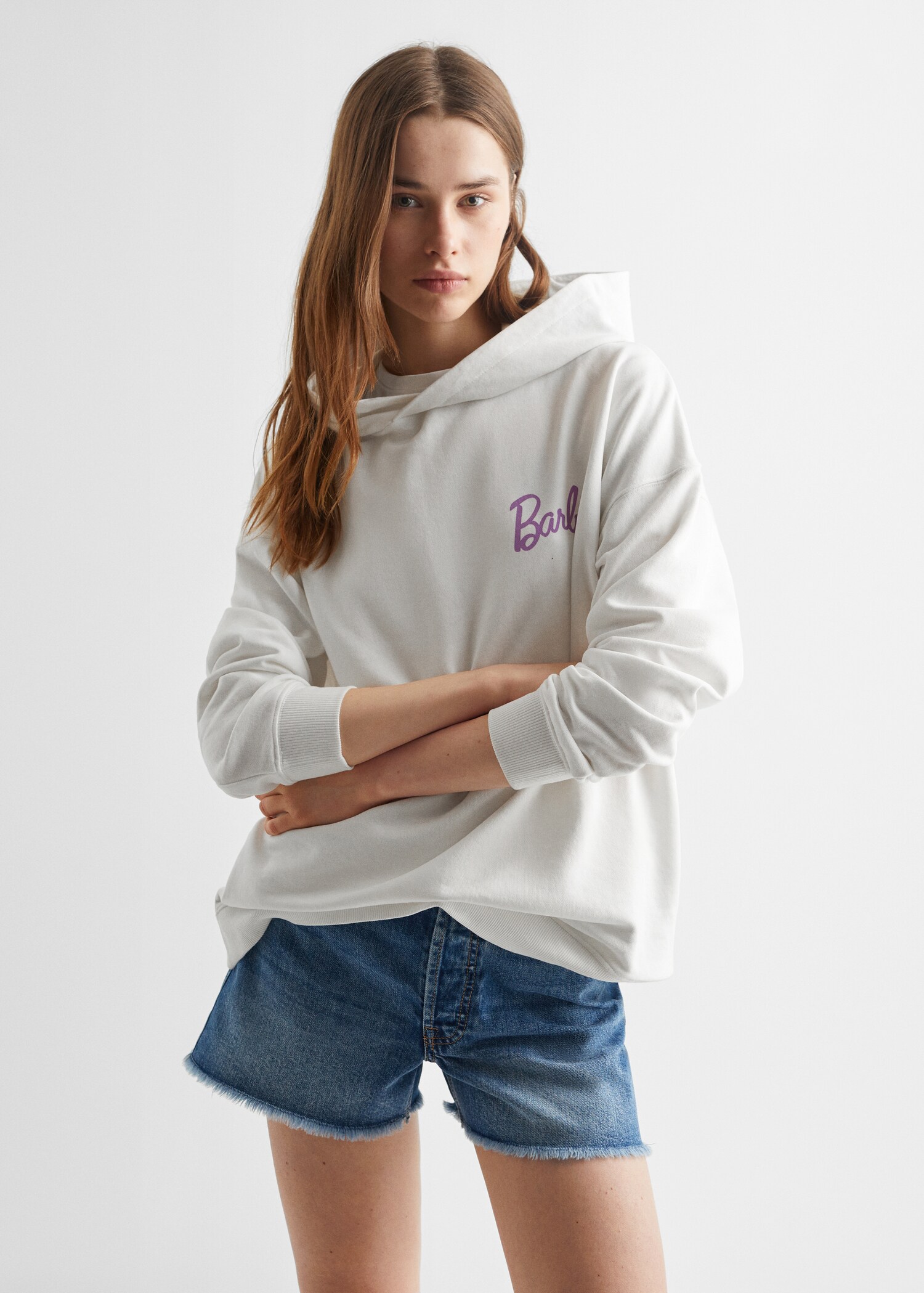 Sweat-shirt coton Barbie - Plan moyen