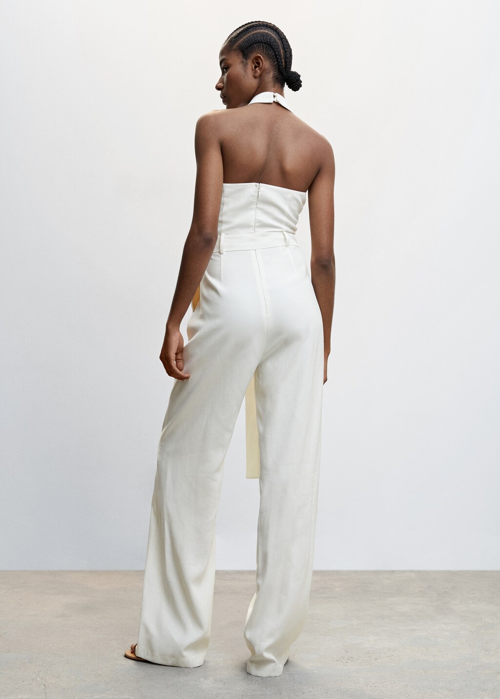 Open back halter jumpsuit Women MANGO OUTLET USA