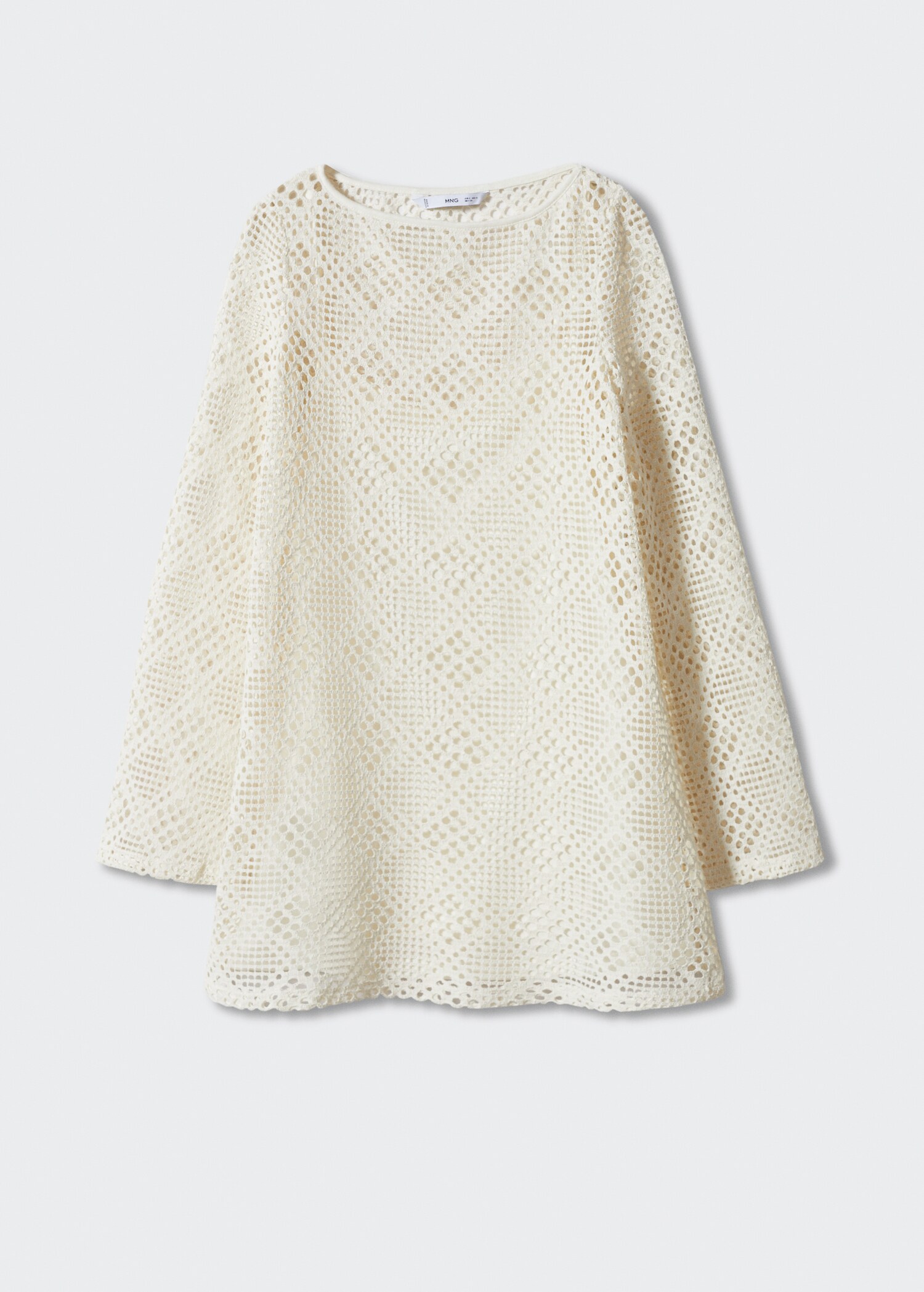 Kleid mit geometrischem Lochmuster - Artikel ohne Model