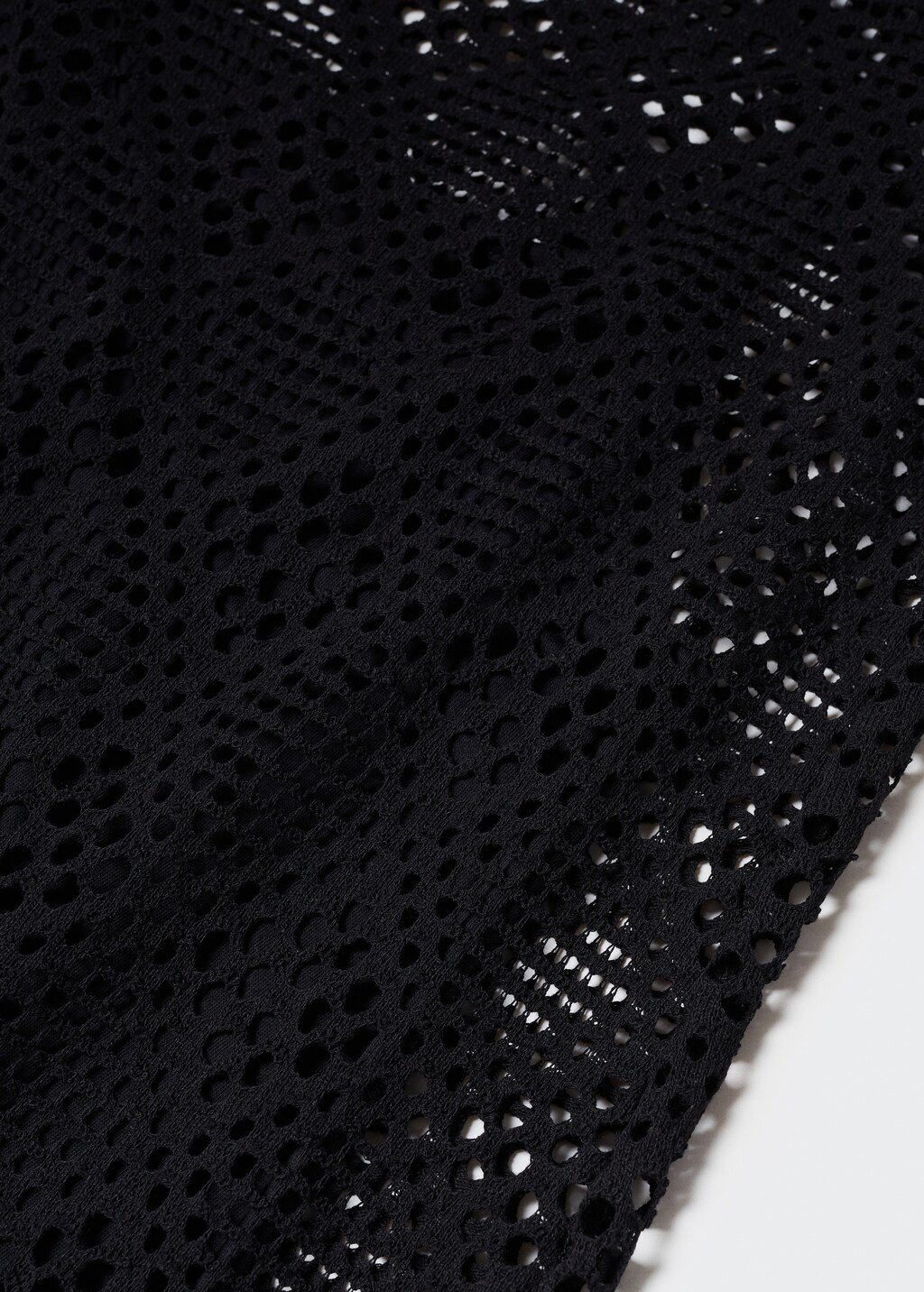 Geometric-pattern openwork dress - Women | MANGO OUTLET USA