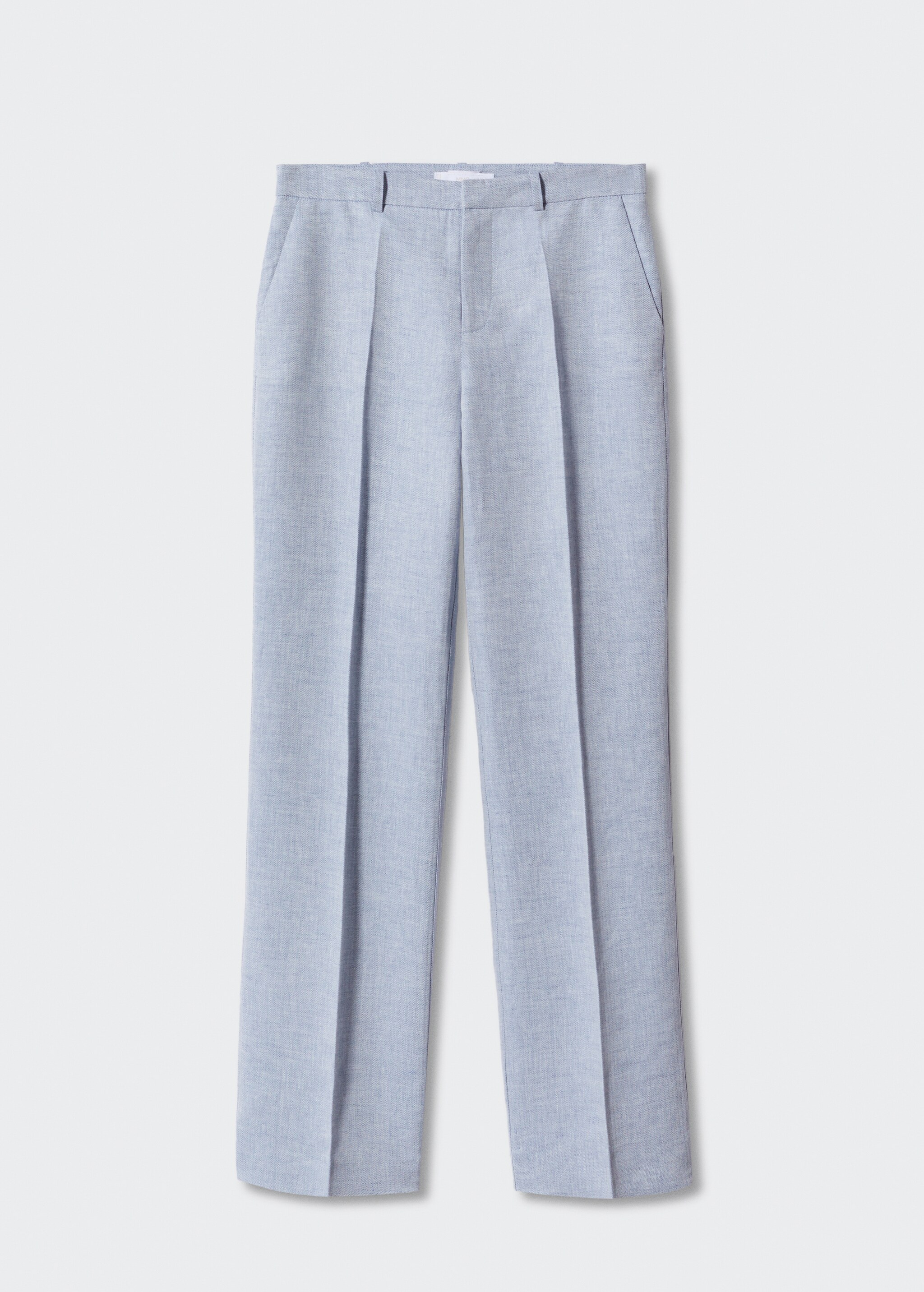 Textured linen trousers - Article without model