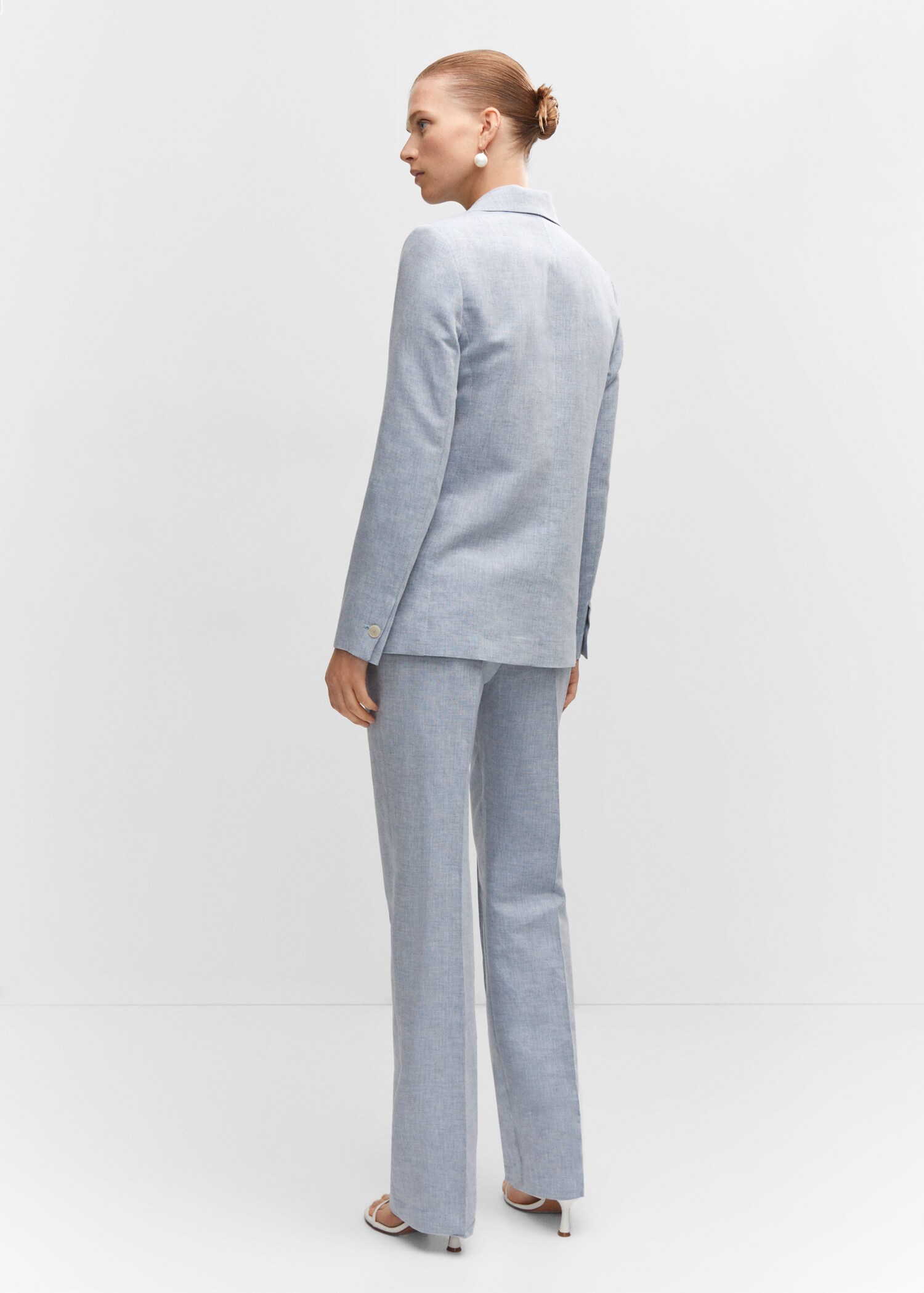 Pantalon lin texturé - Verso de l’article