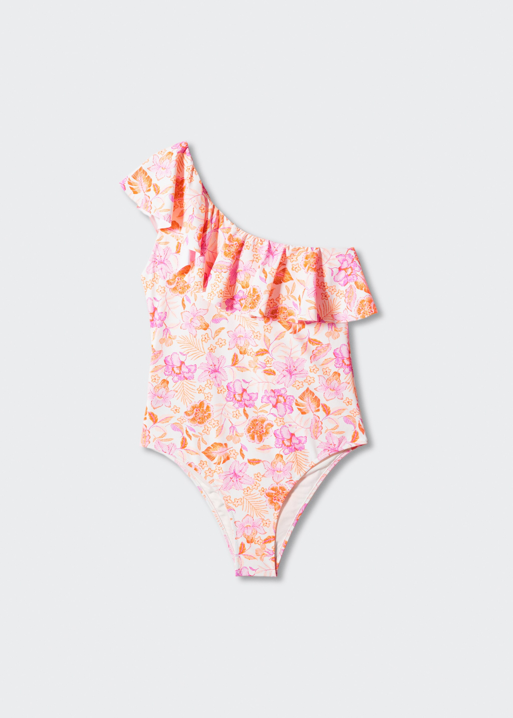 Ruffled floral print swimsuit - Article without model