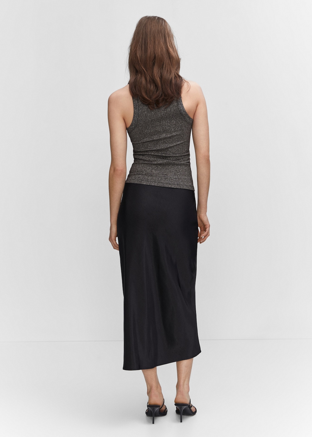 Metallic ribbed top - Women | MANGO OUTLET USA