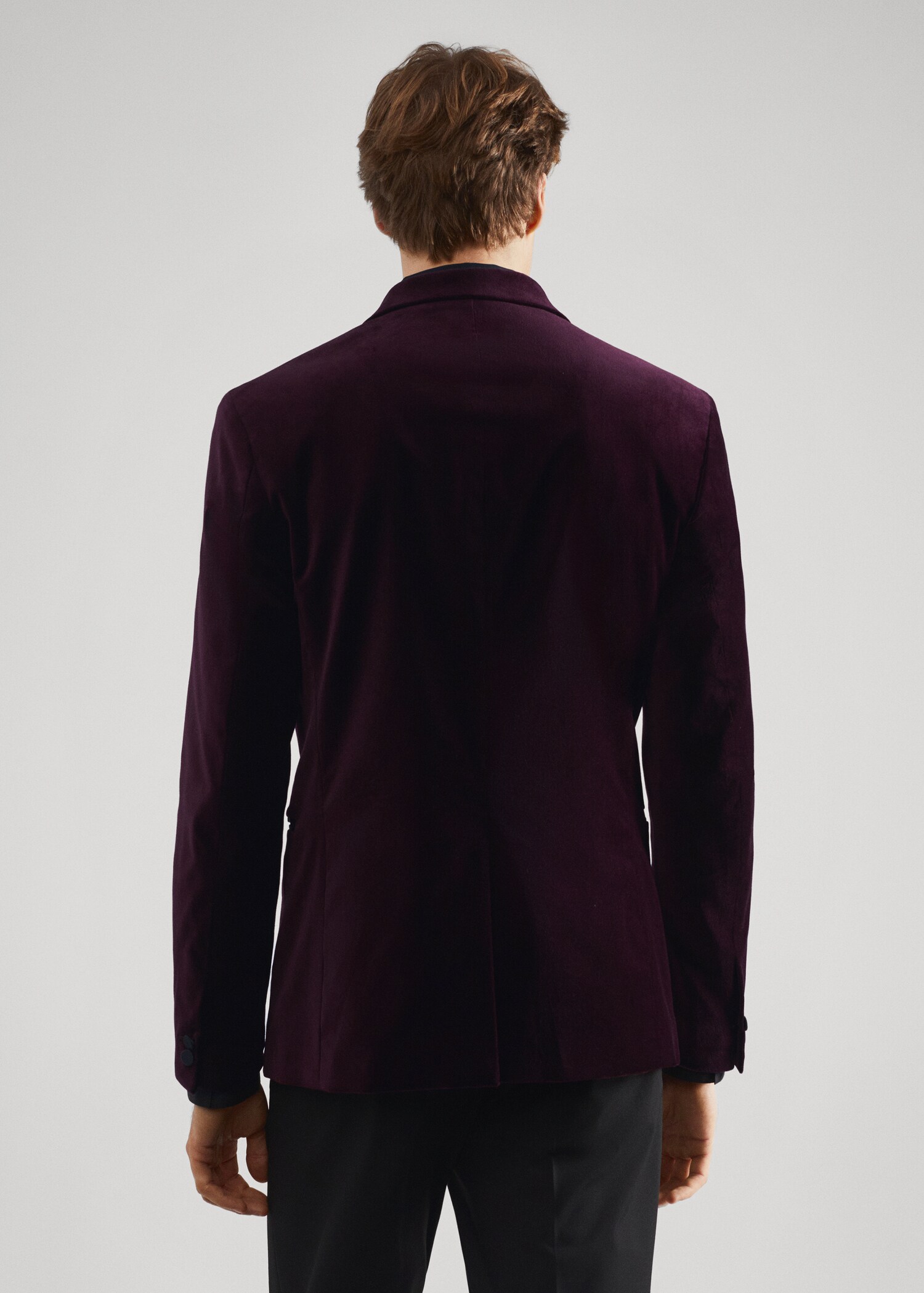 Fringed jacquard cardigan - Reverse of the article