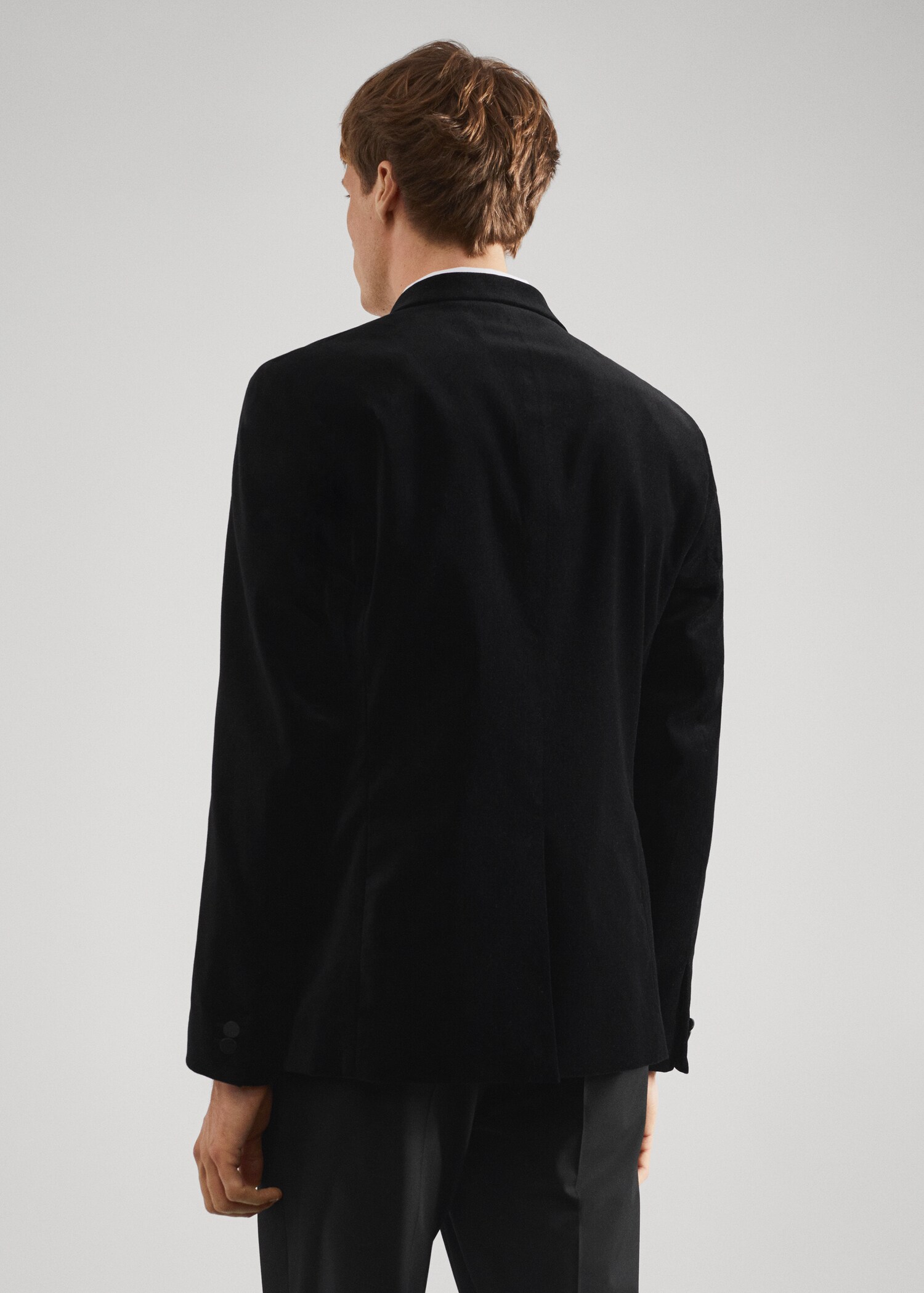 Fringed jacquard cardigan - Reverse of the article