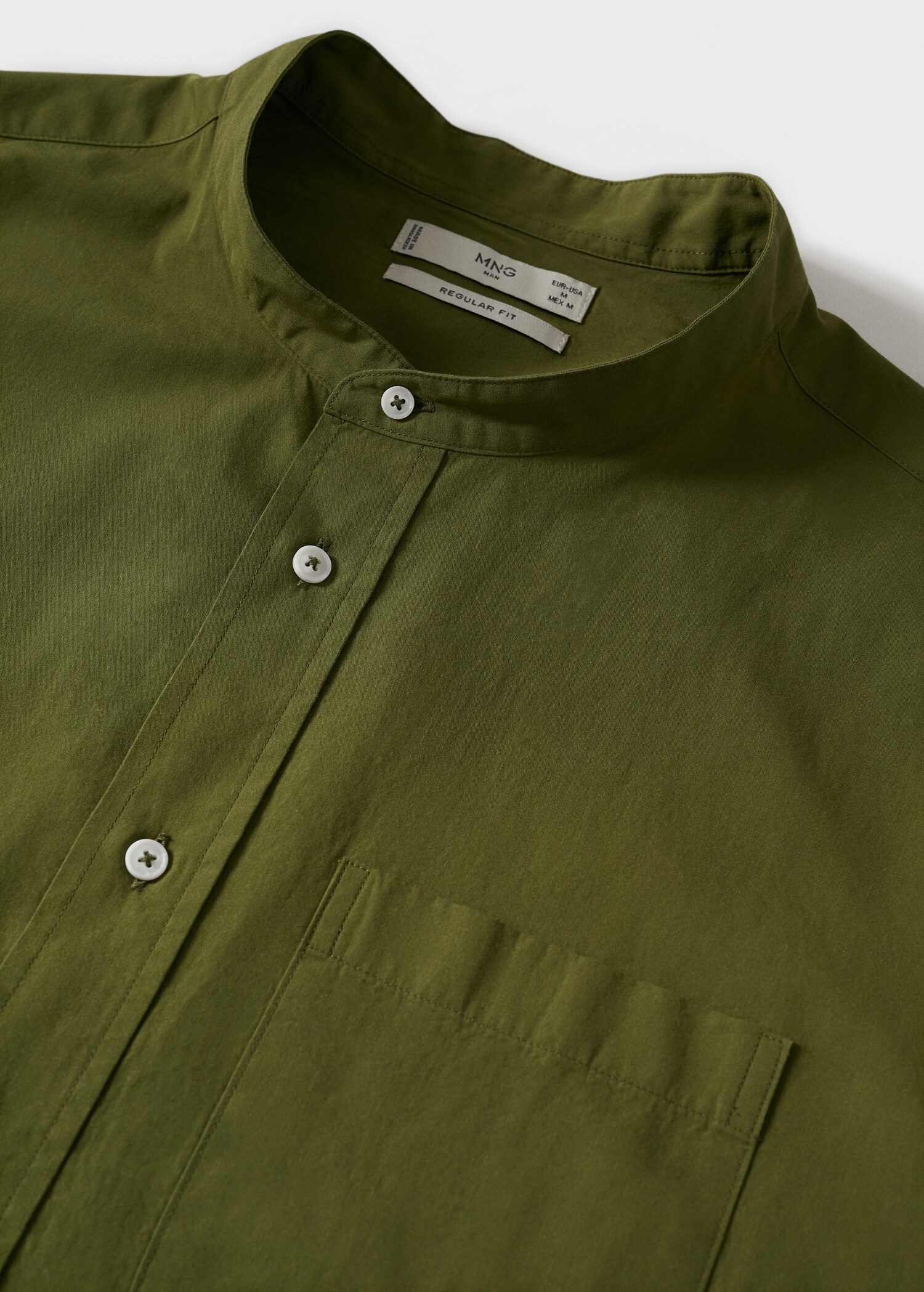Chemise en coton col mao - Détail de l'article 8