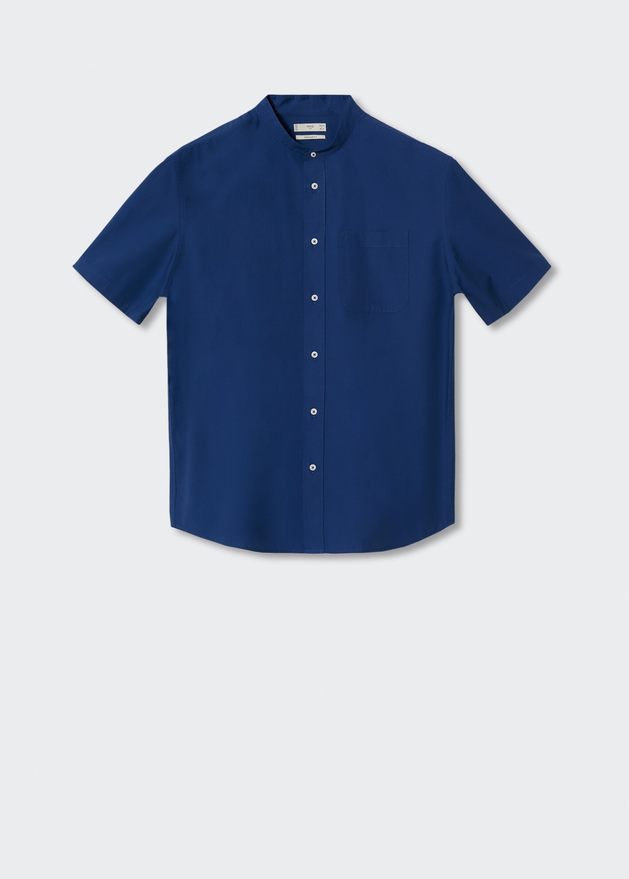 Mao collar cotton shirt - Article without model