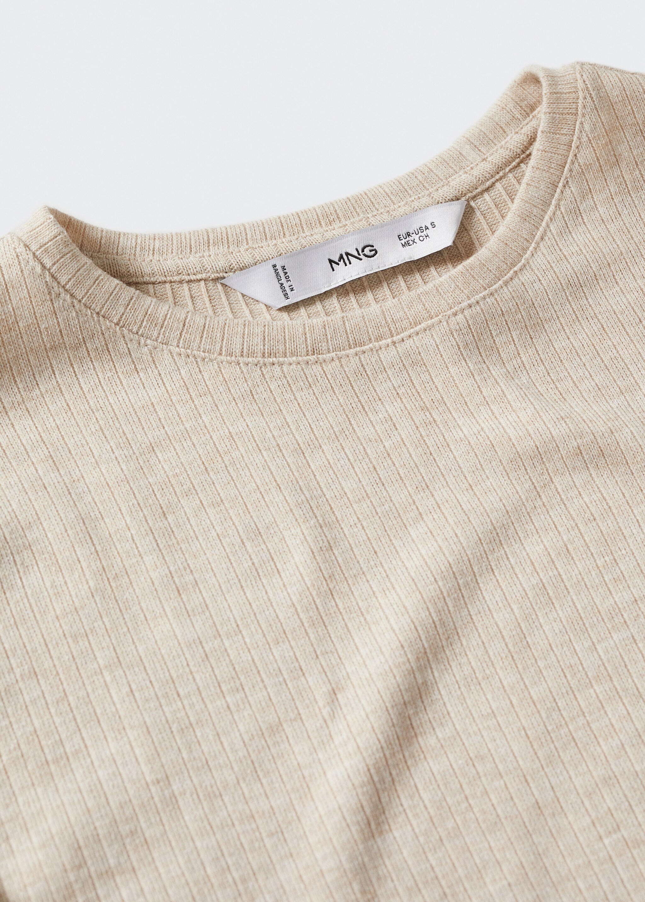Ribbed  knit t-shirt - Details of the article 8