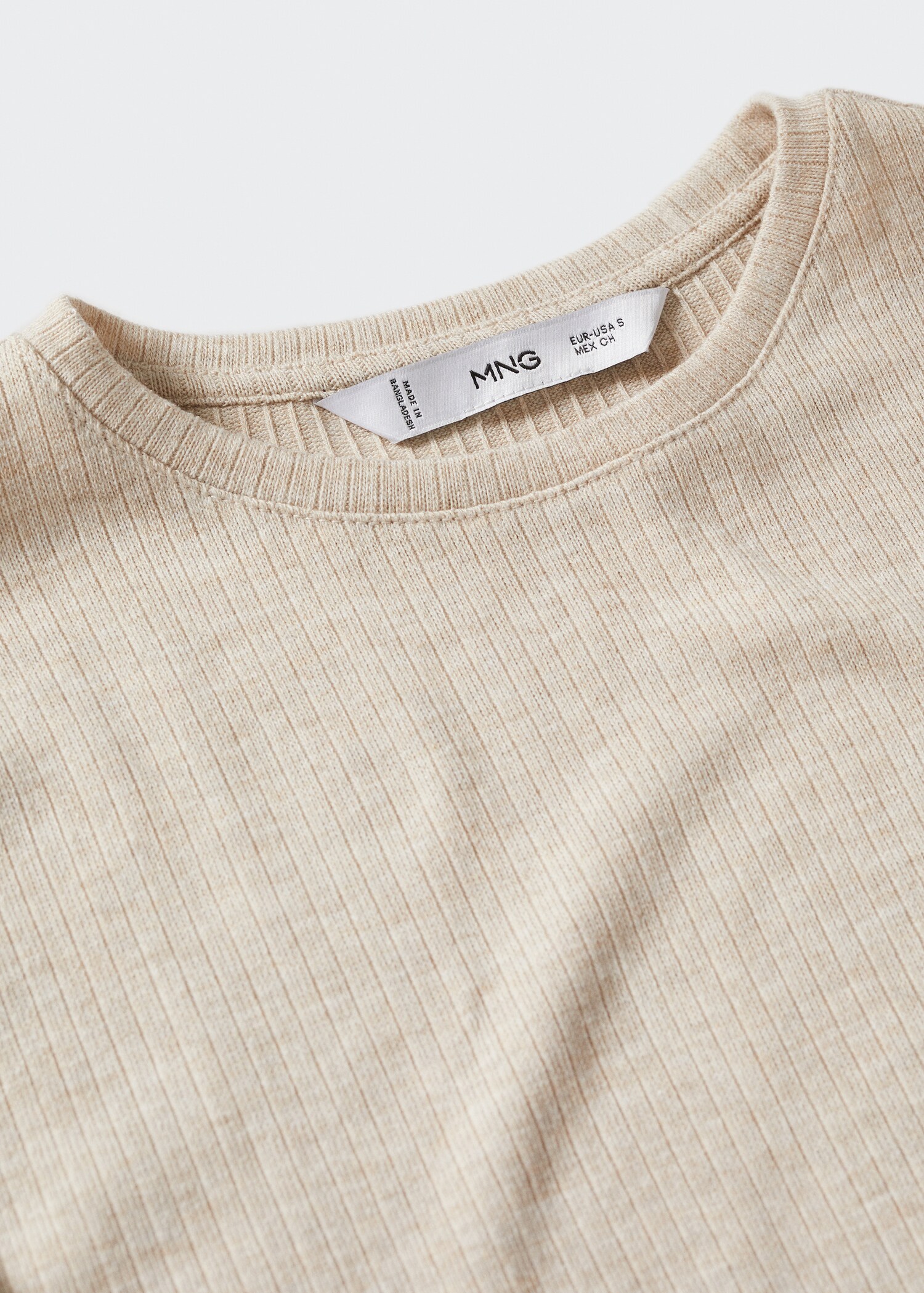 T-shirt maille côtelée - Détail de l'article 8