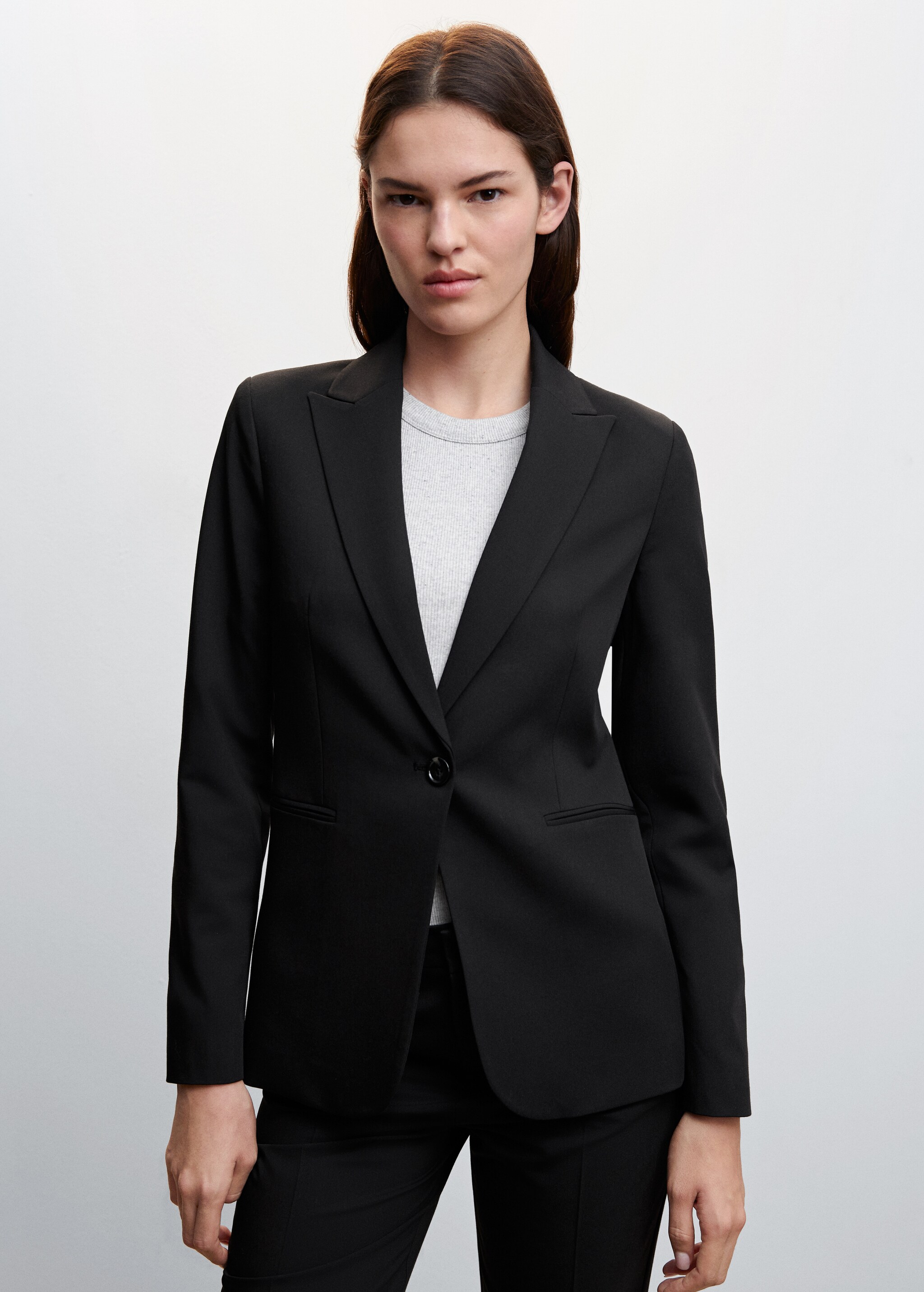 Fitted suit jacket - Medium plane