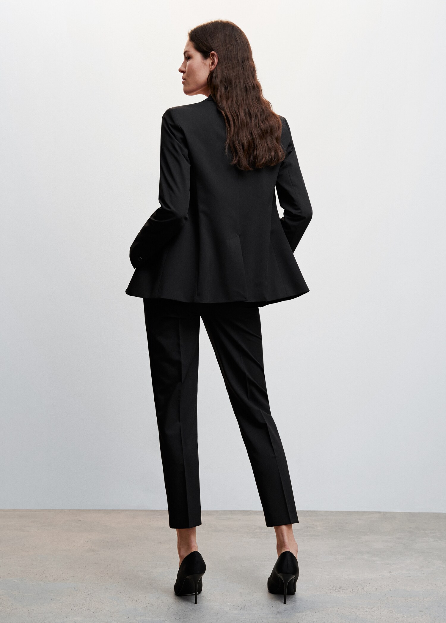 Fitted suit blazer - Reverse of the article