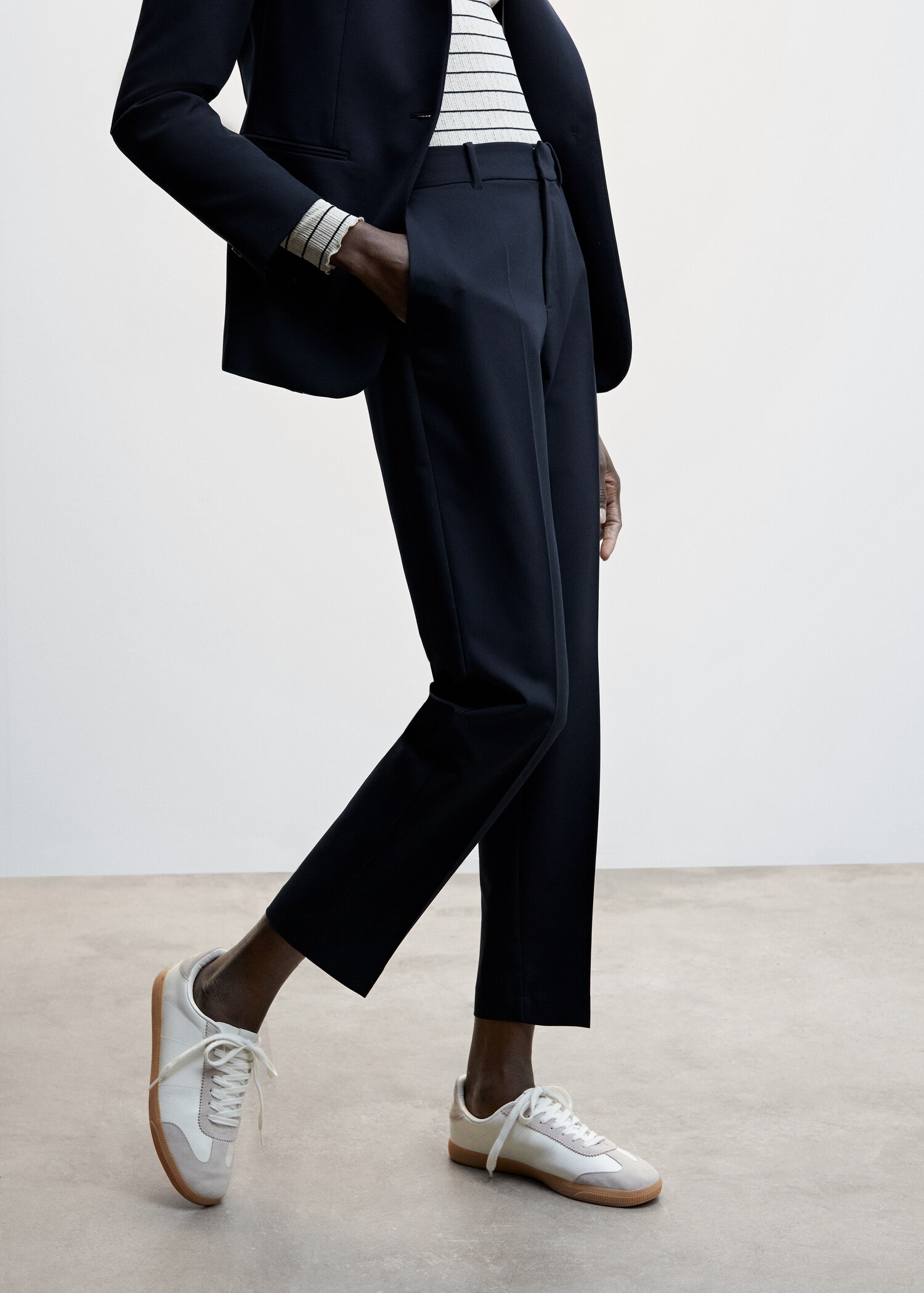 Straight suit pants - Medium plane
