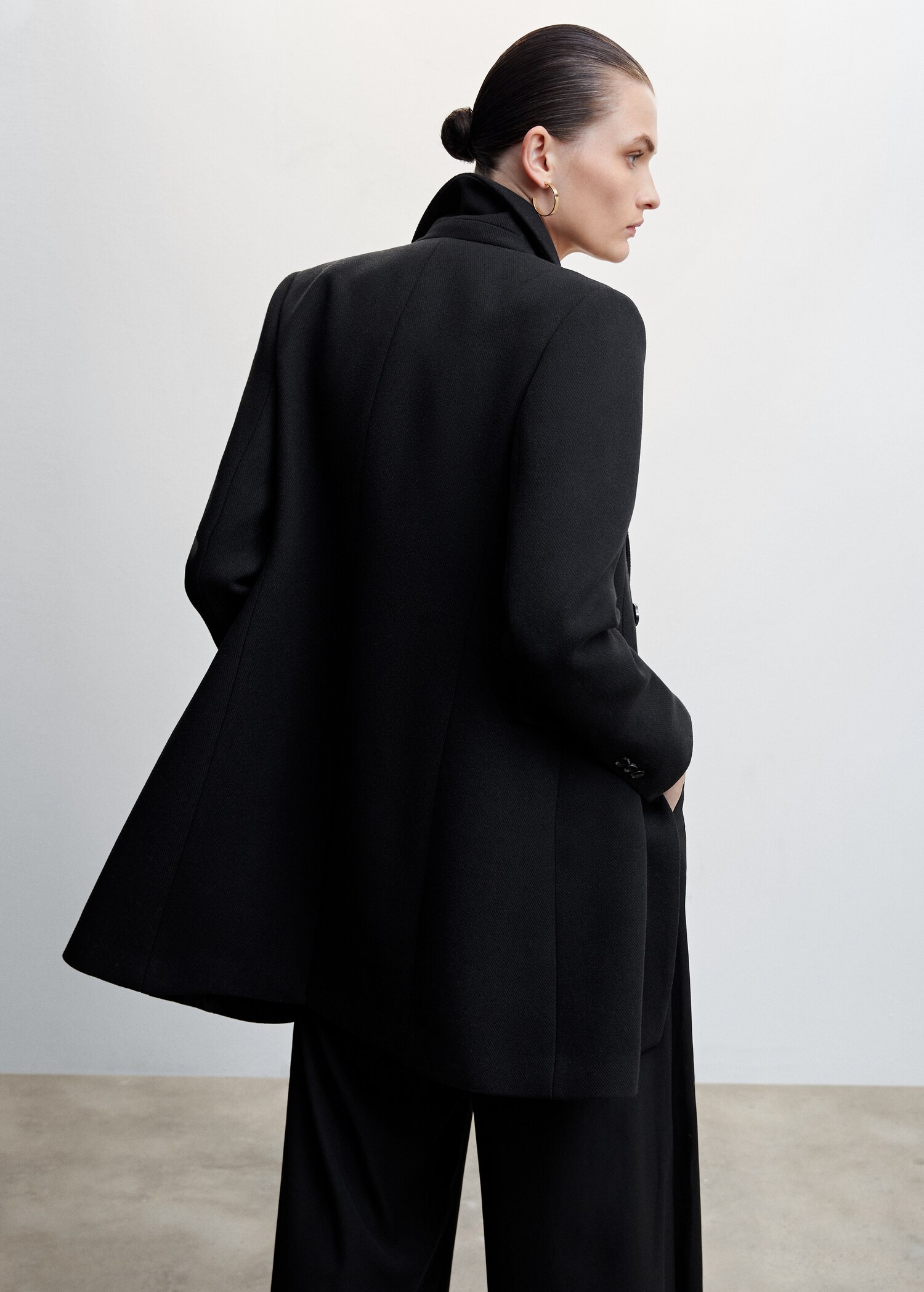 Manteau croisé laine - Verso de l’article