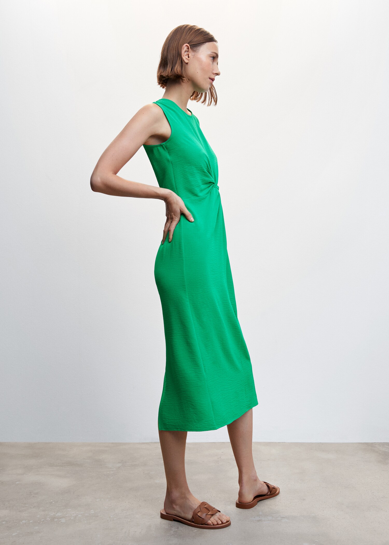 Knot textured dress - Details of the article 6