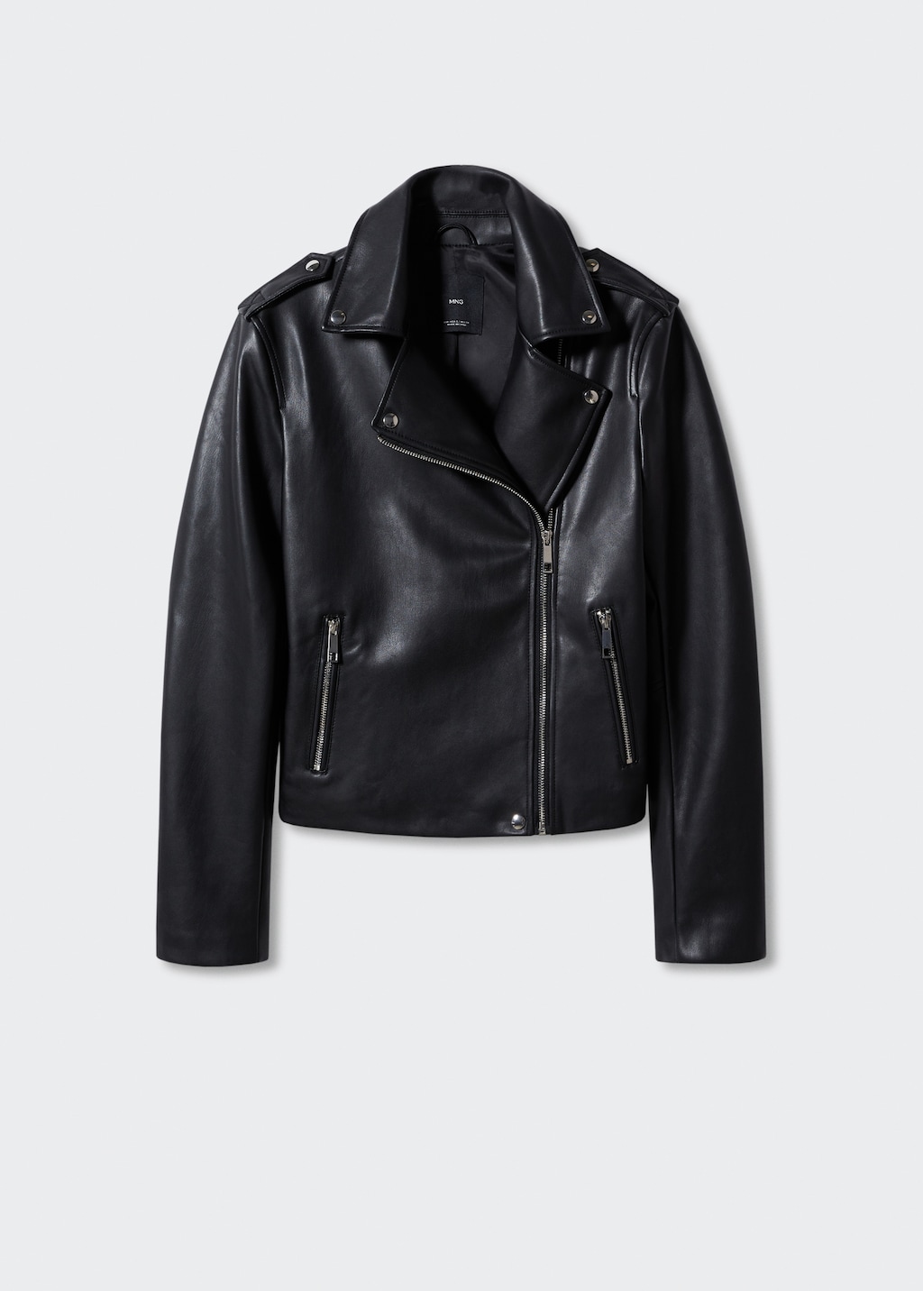 Leather effect biker jacket Women MANGO OUTLET Slovakia