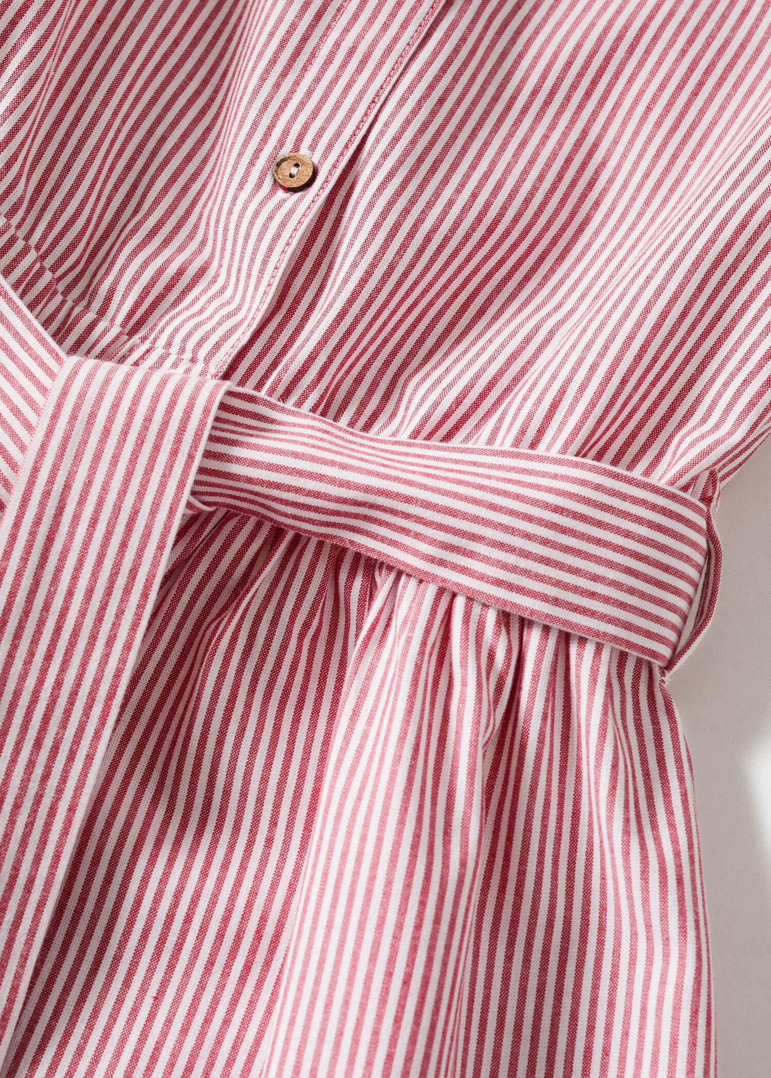 Belt striped dress - Details of the article 8