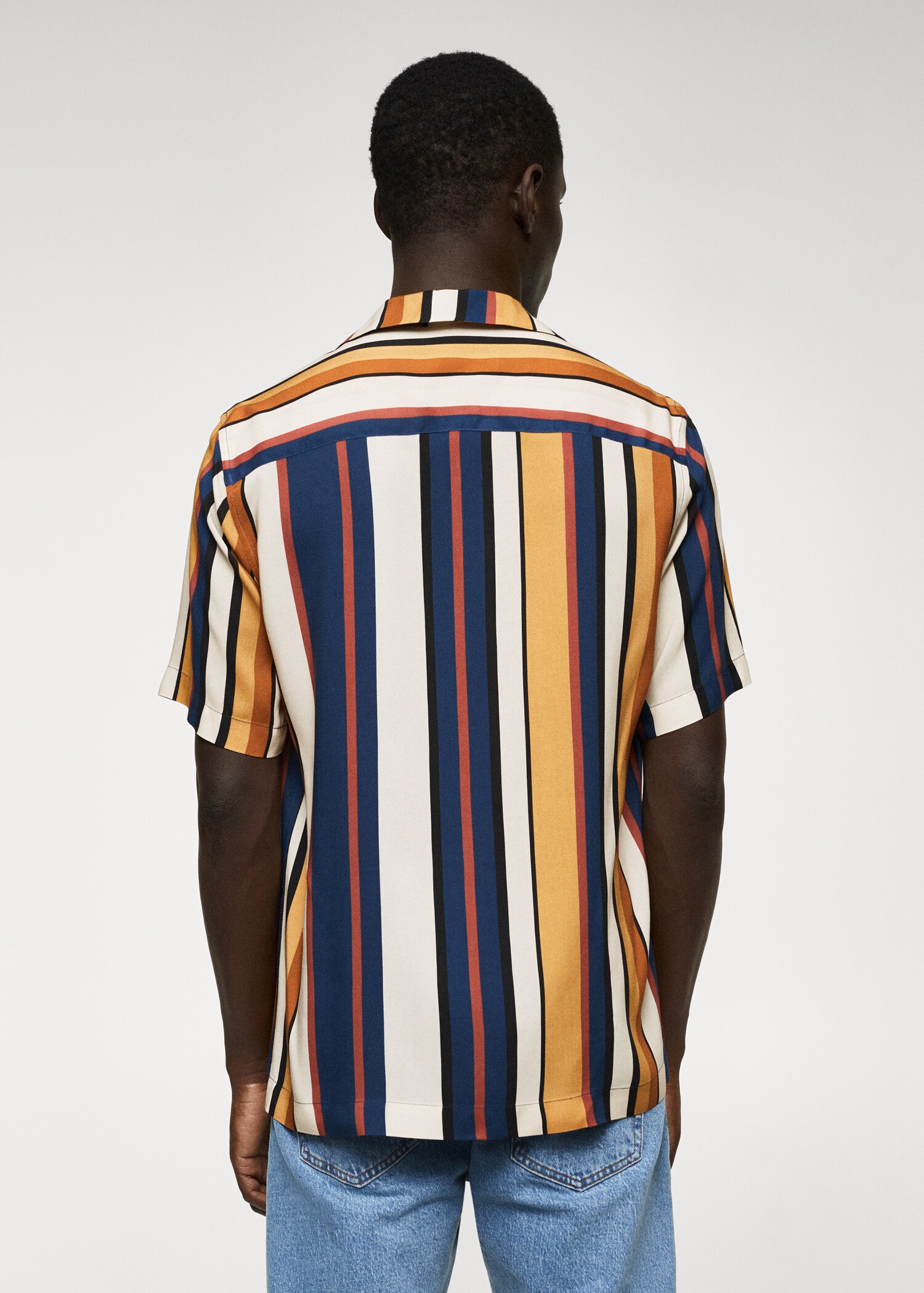 Camisa fluida riscas - Verso do artigo