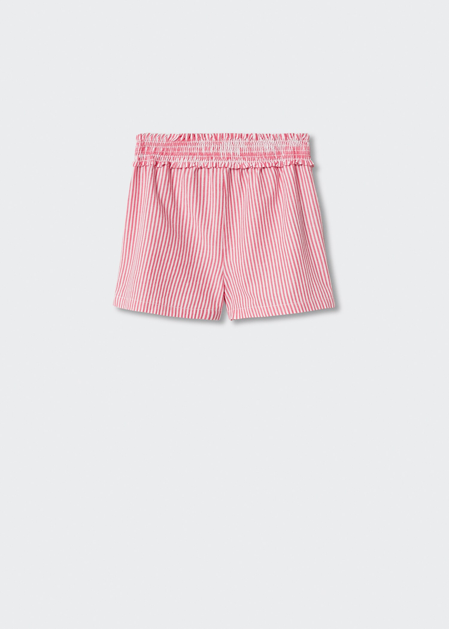 Gestreifte Baumwoll-Shorts - Rückseite des Artikels