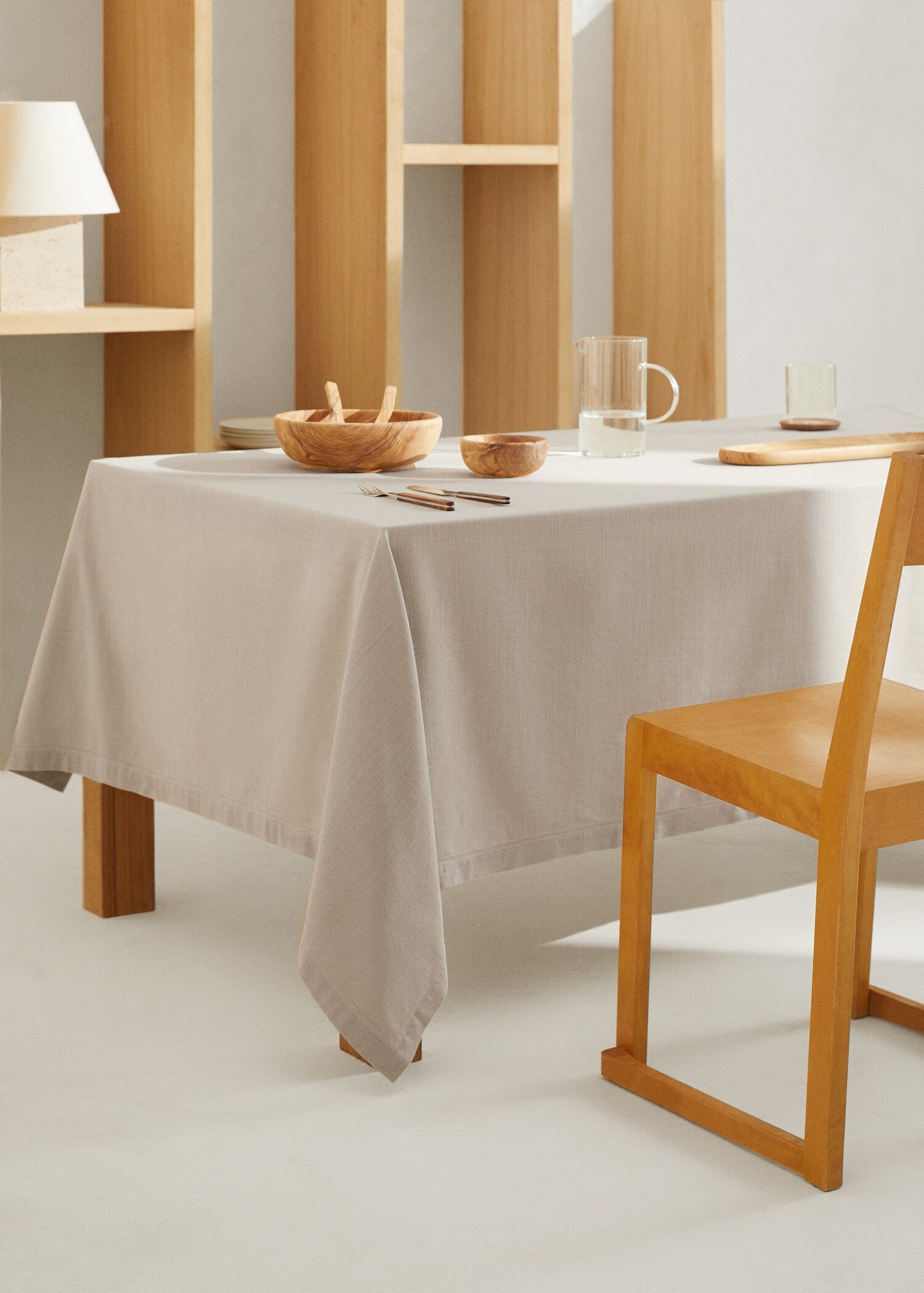 Hemstitch detail tablecloth 150x150cm - Details of the article 7