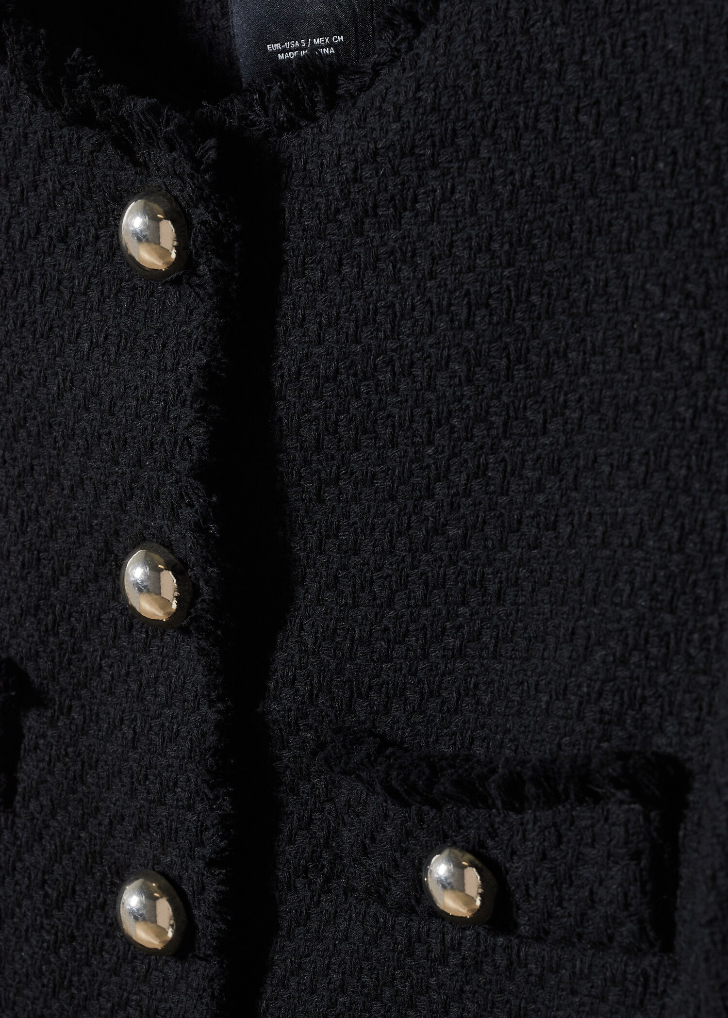 Chaqueta tweed bolsillos - Detalle del artículo 8