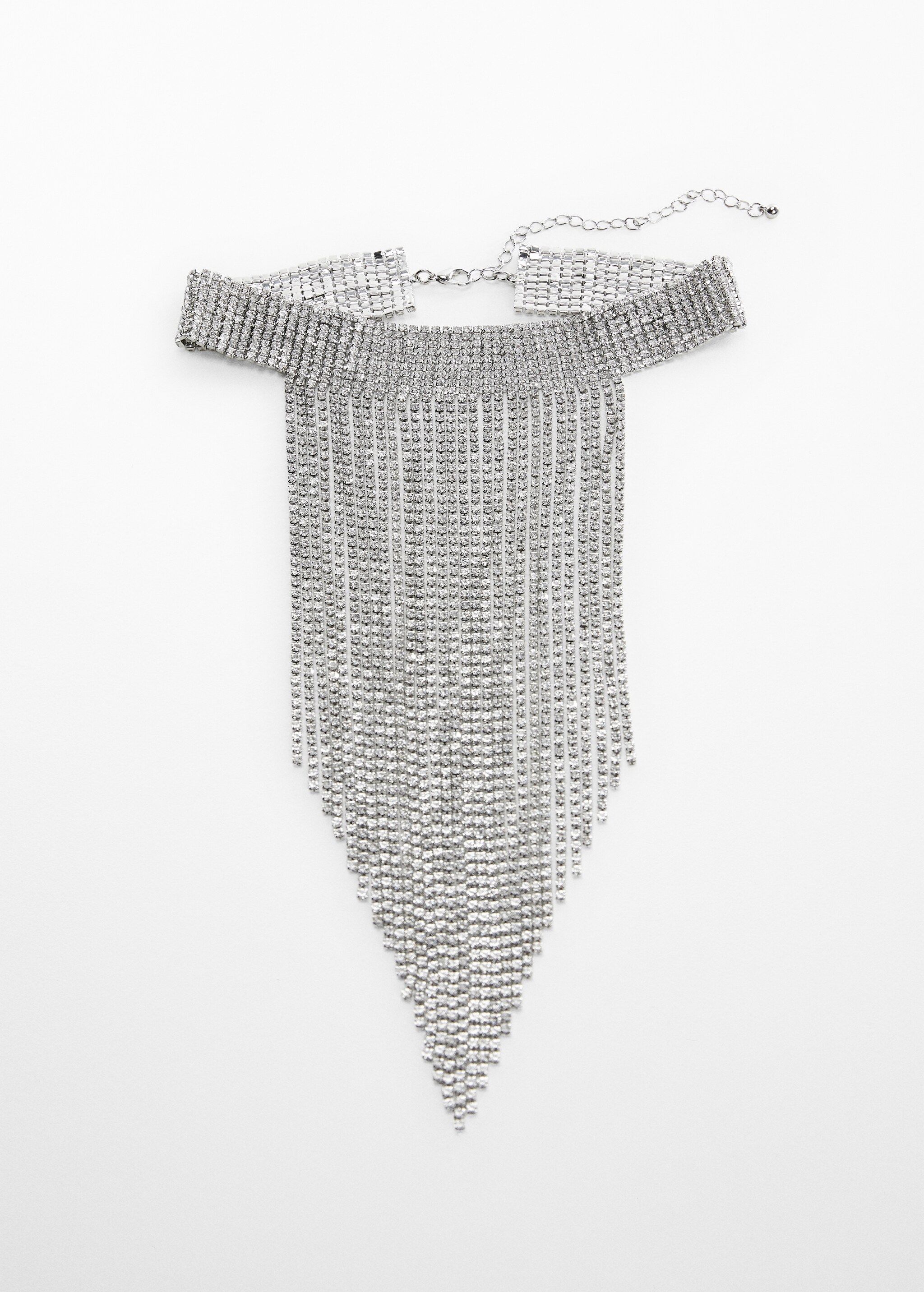Choker necklace with cascade crystals - Article without model