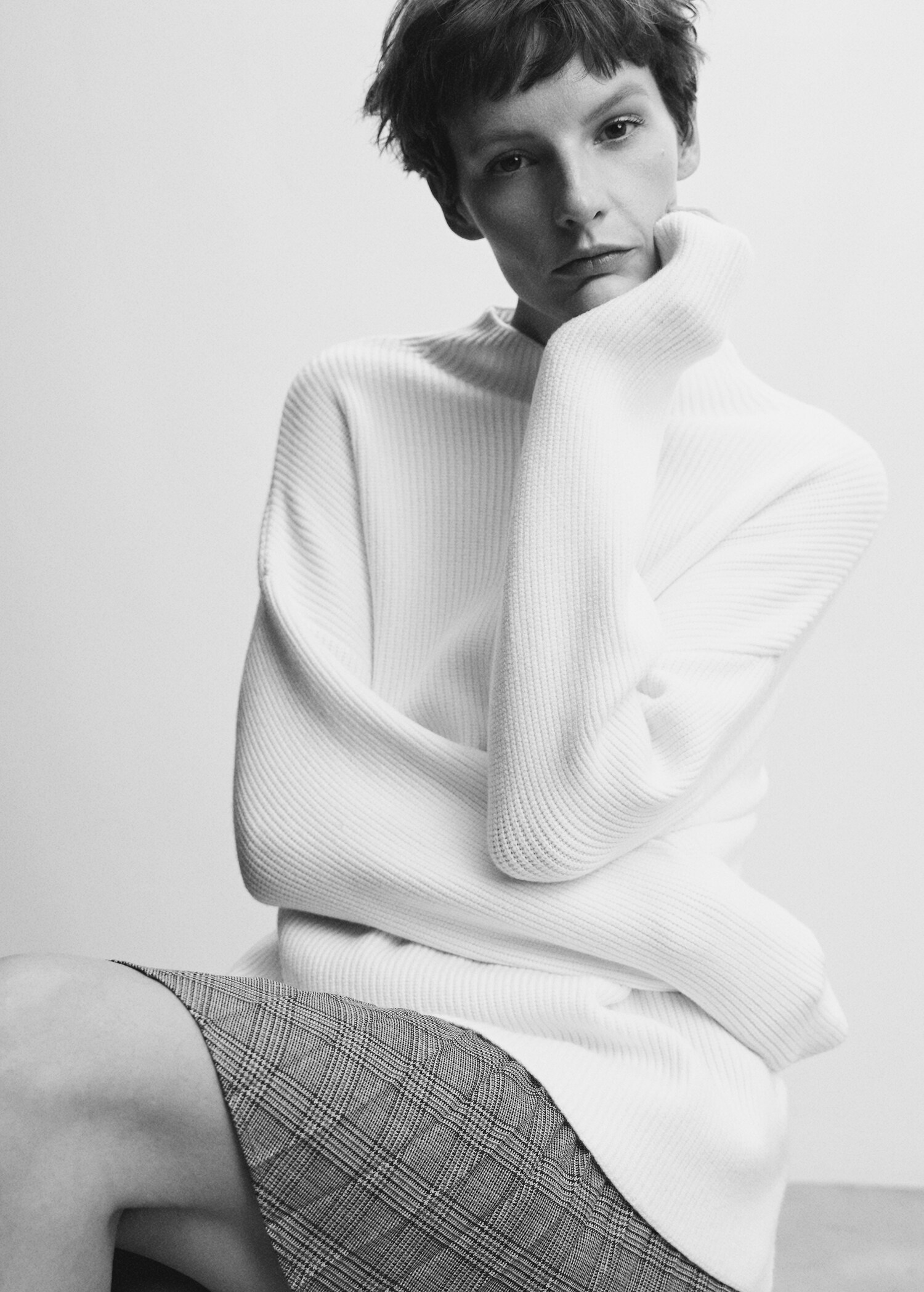 Perkins-neck rib-knit  sweater - Details of the article 2
