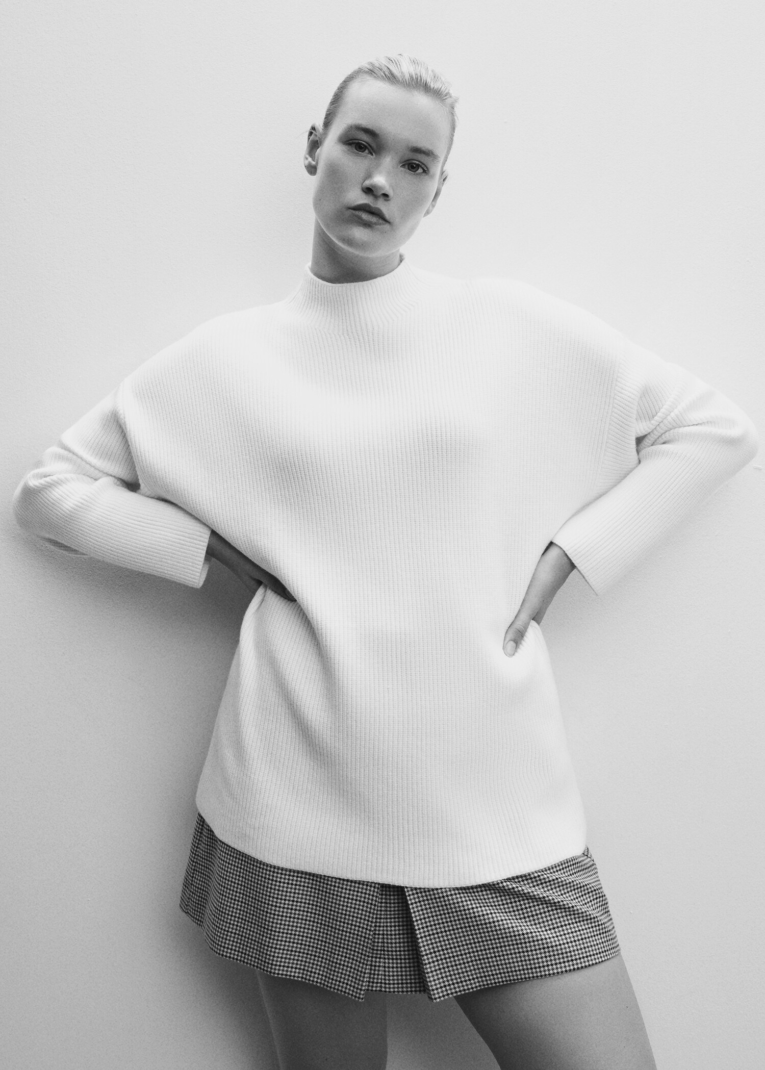Perkins-neck rib-knit  sweater - Details of the article 5